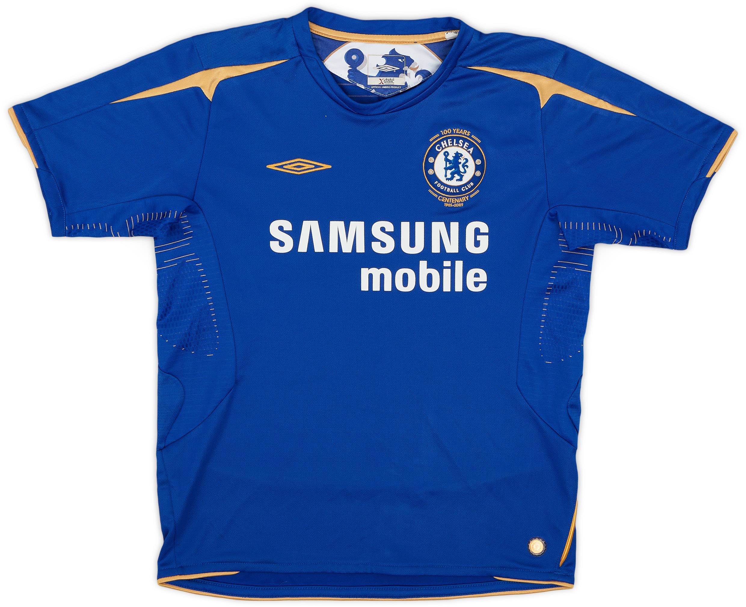 2005-06 Chelsea Centenary Home Shirt - 8/10 - (M.Boys)