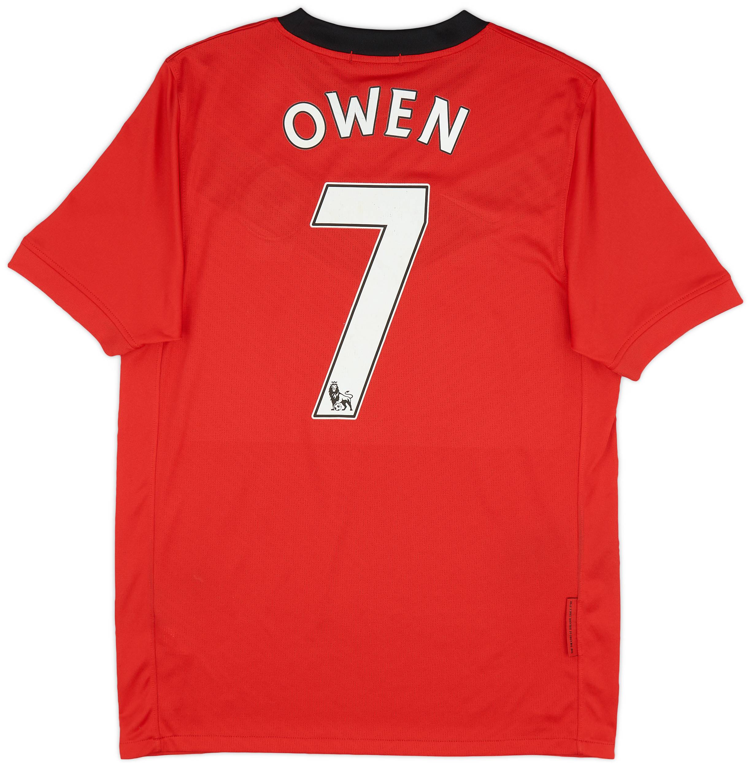 2009-10 Manchester United Home Shirt Owen #7 - 7/10 - (S)