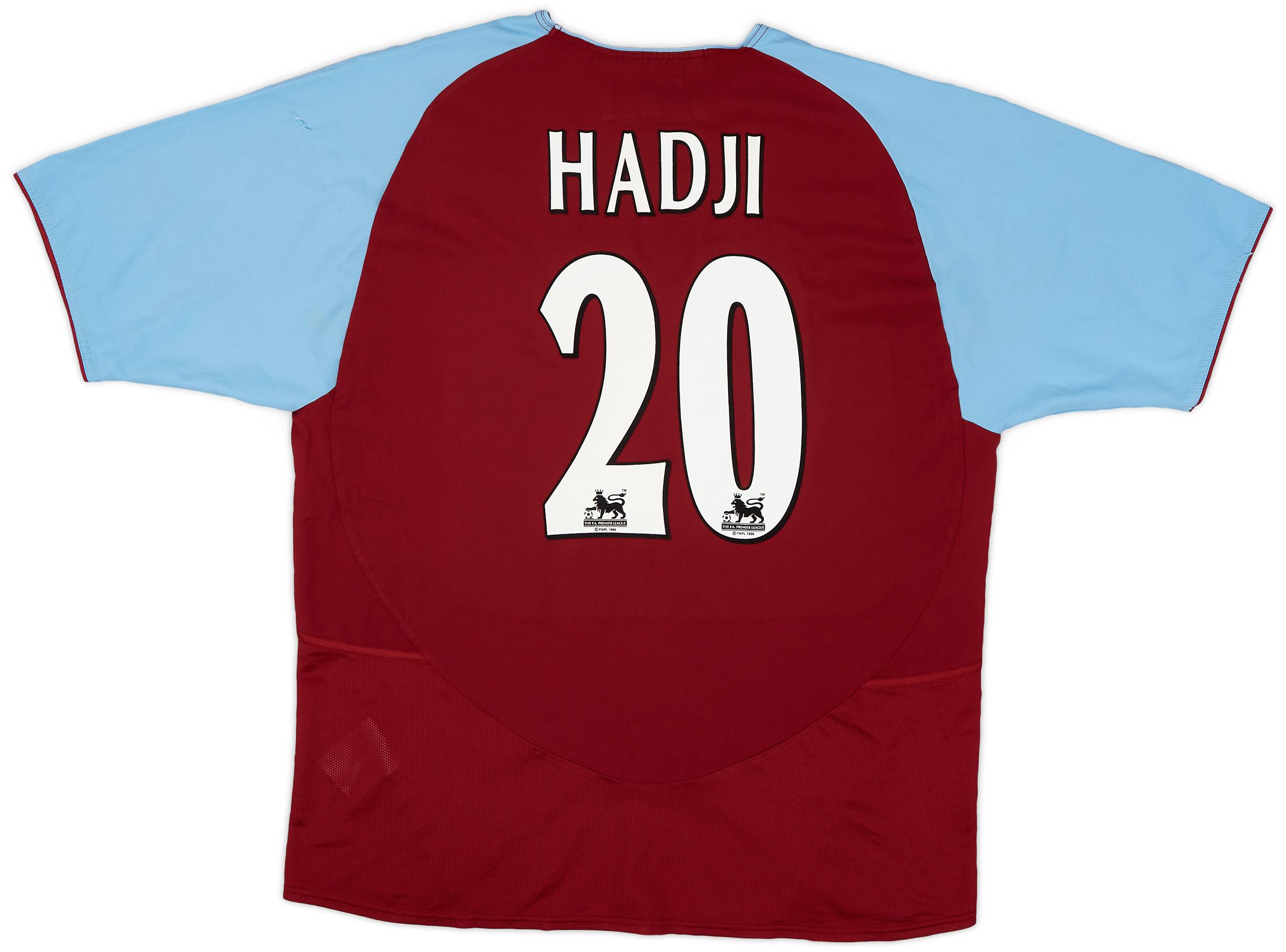 2003-04 Aston Villa Home Shirt Hadji #20 - 8/10 - (L)