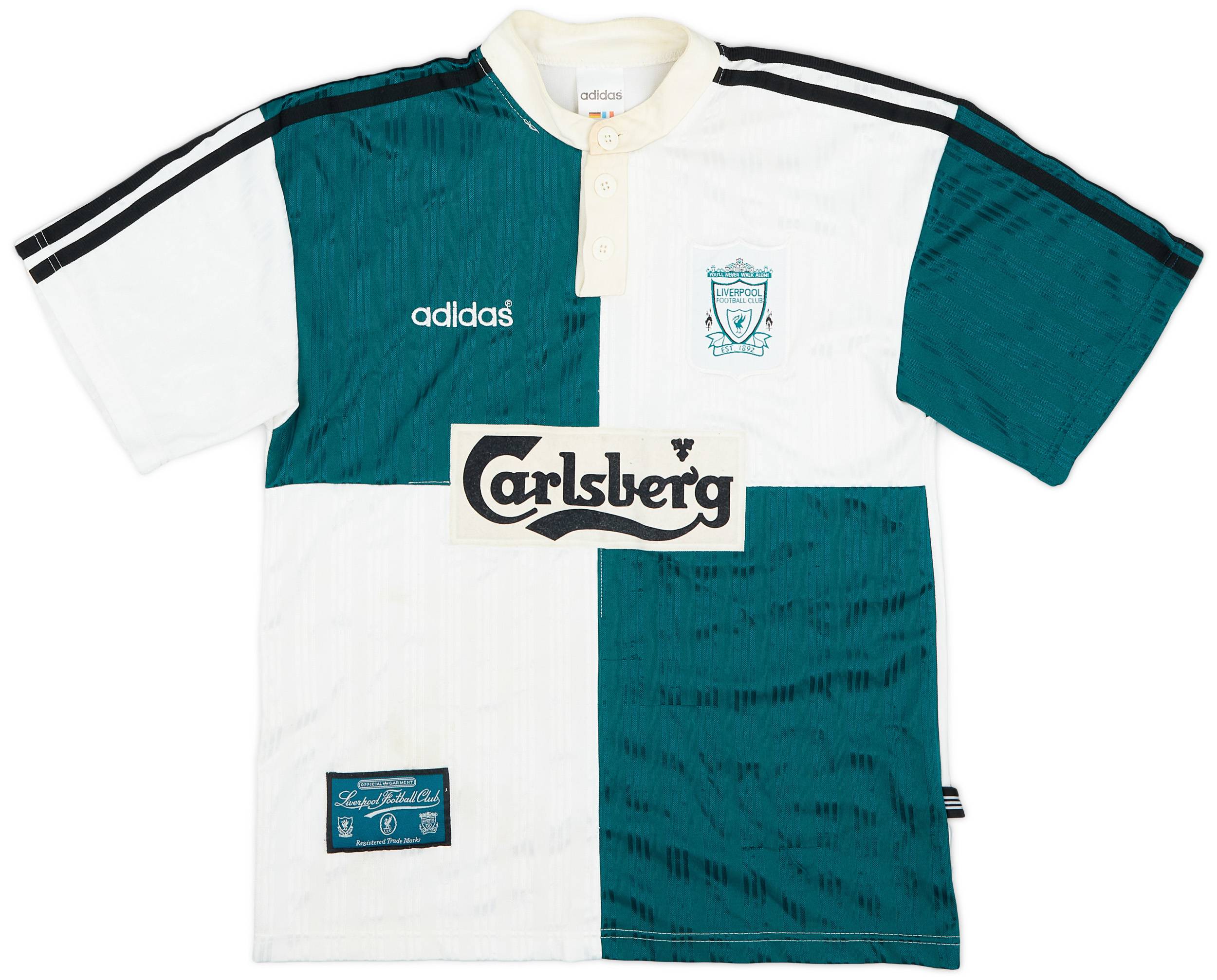 1995-96 Liverpool Away Shirt - 7/10 - (S.Boys)