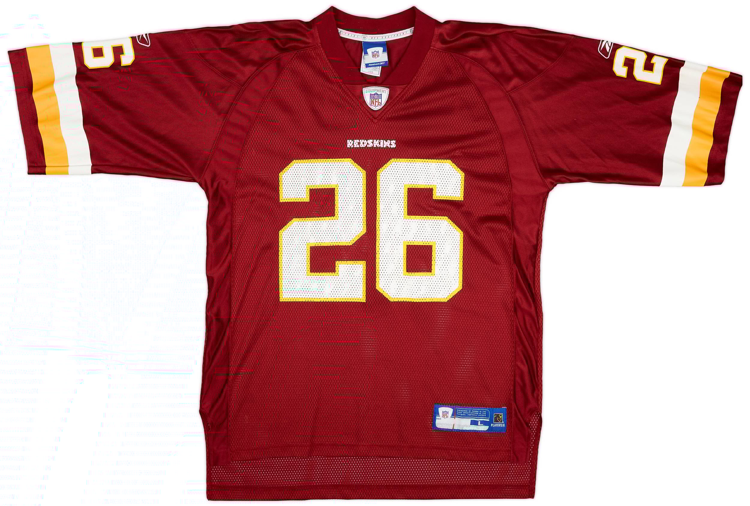 2005 06 Washington Redskins Portis 26 Reebok On Field Home Jersey Very Good L