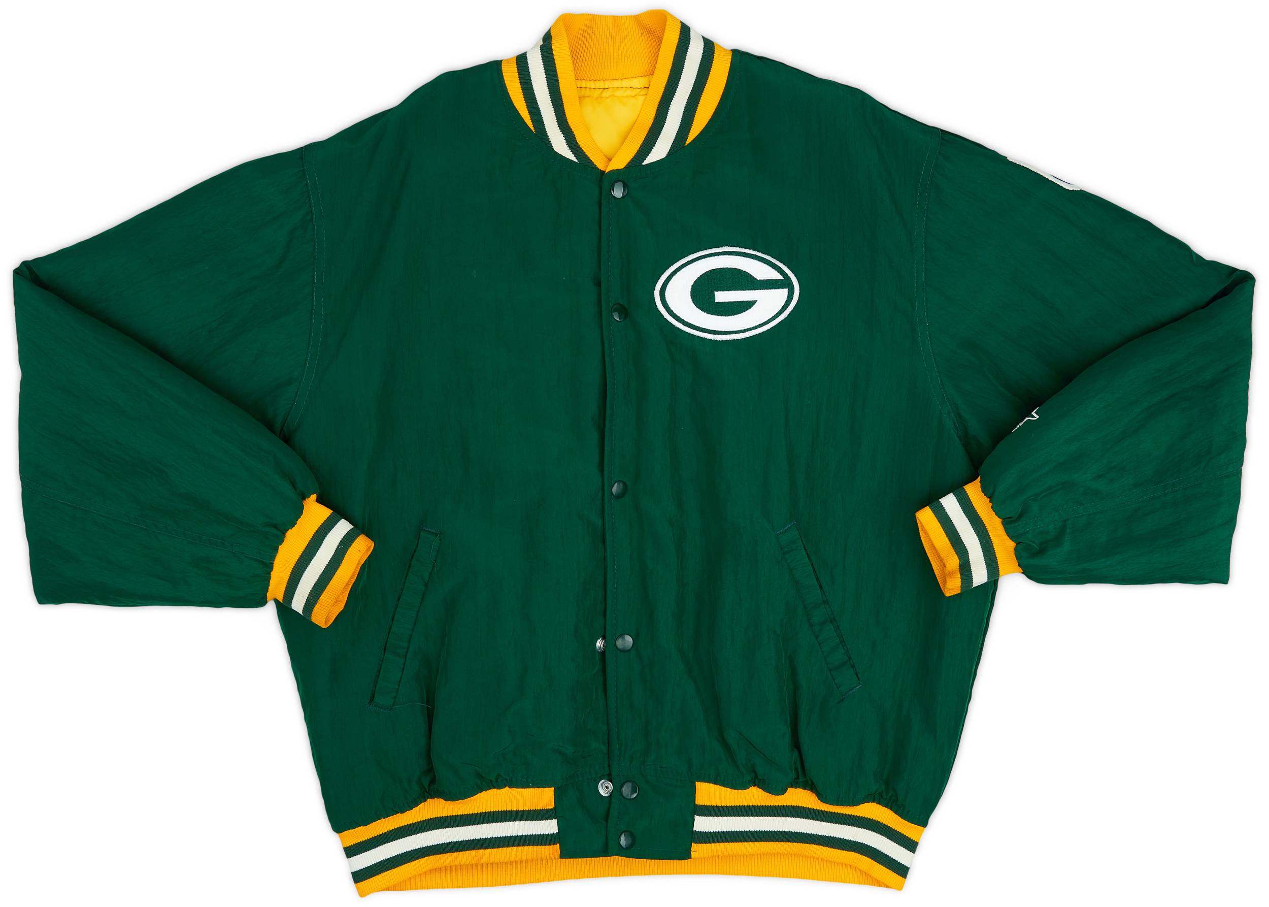 1990's Green Bay Packers Starter Varsity Jacket (Excellent) L