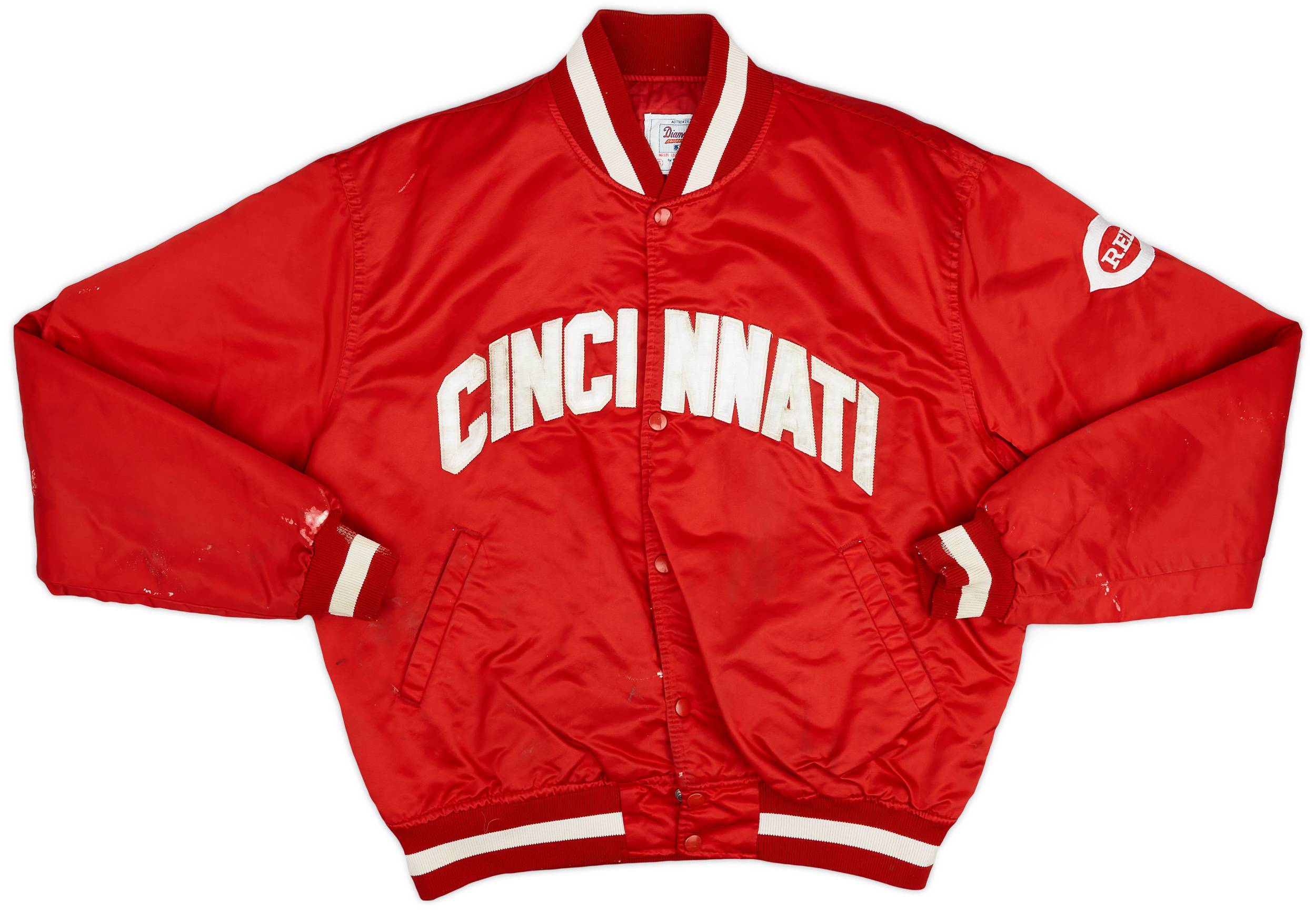 1990s Cincinnati Reds Starter Satin Varsity Jacket (Good) XL