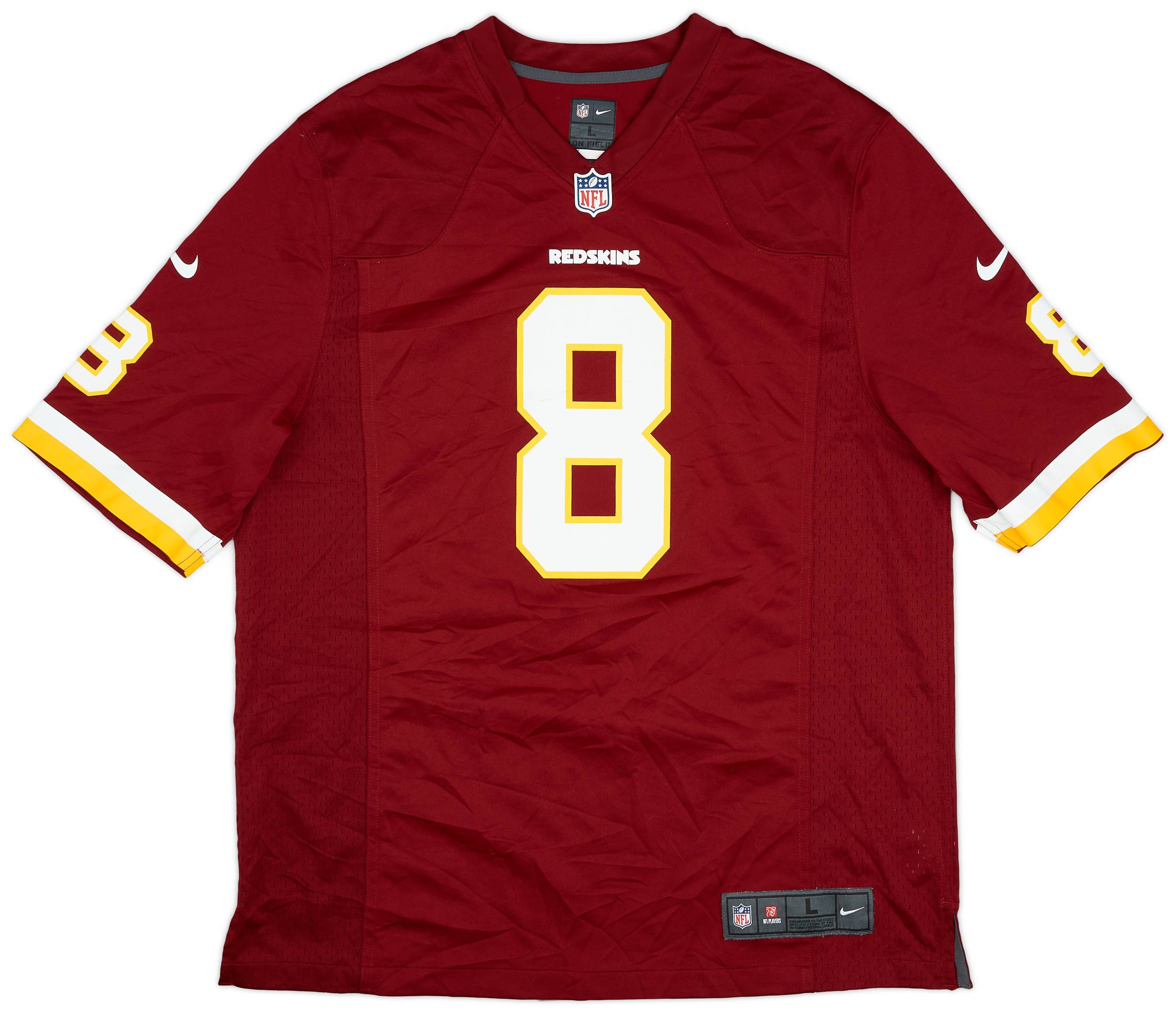 2012 15 Washington Redskins Cousins 8 Nike Game Home Jersey Very Good L