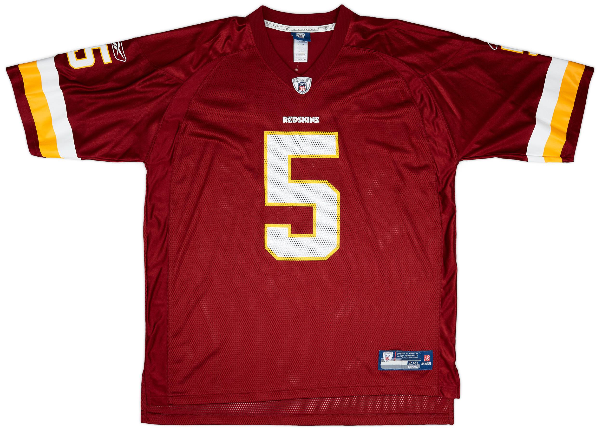 2010 Washington Redskins McNabb #5 Reebok On Field Home Jersey (Very Good) XXL