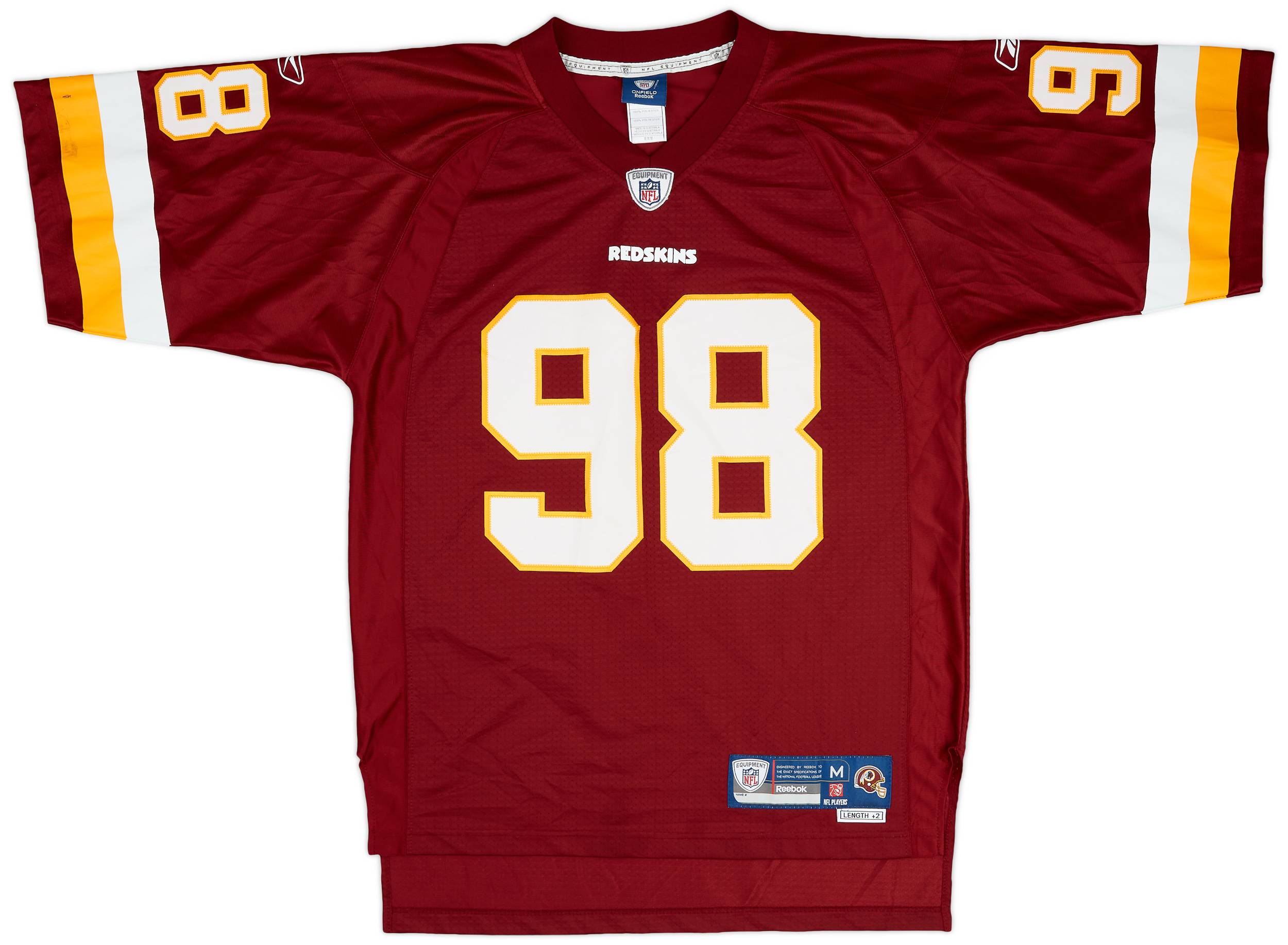2009 11 Washington Redskins Orakpo 98 Reebok Premier Home Jersey Very Good M