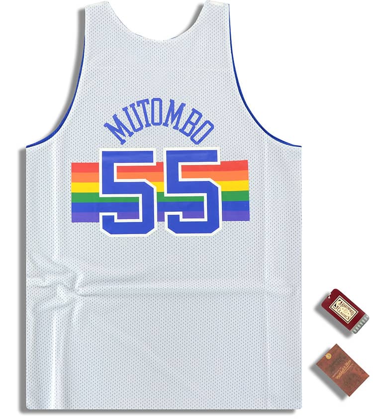 Amazon) Mitchell & Ness Denver Nuggets Mutombo #55