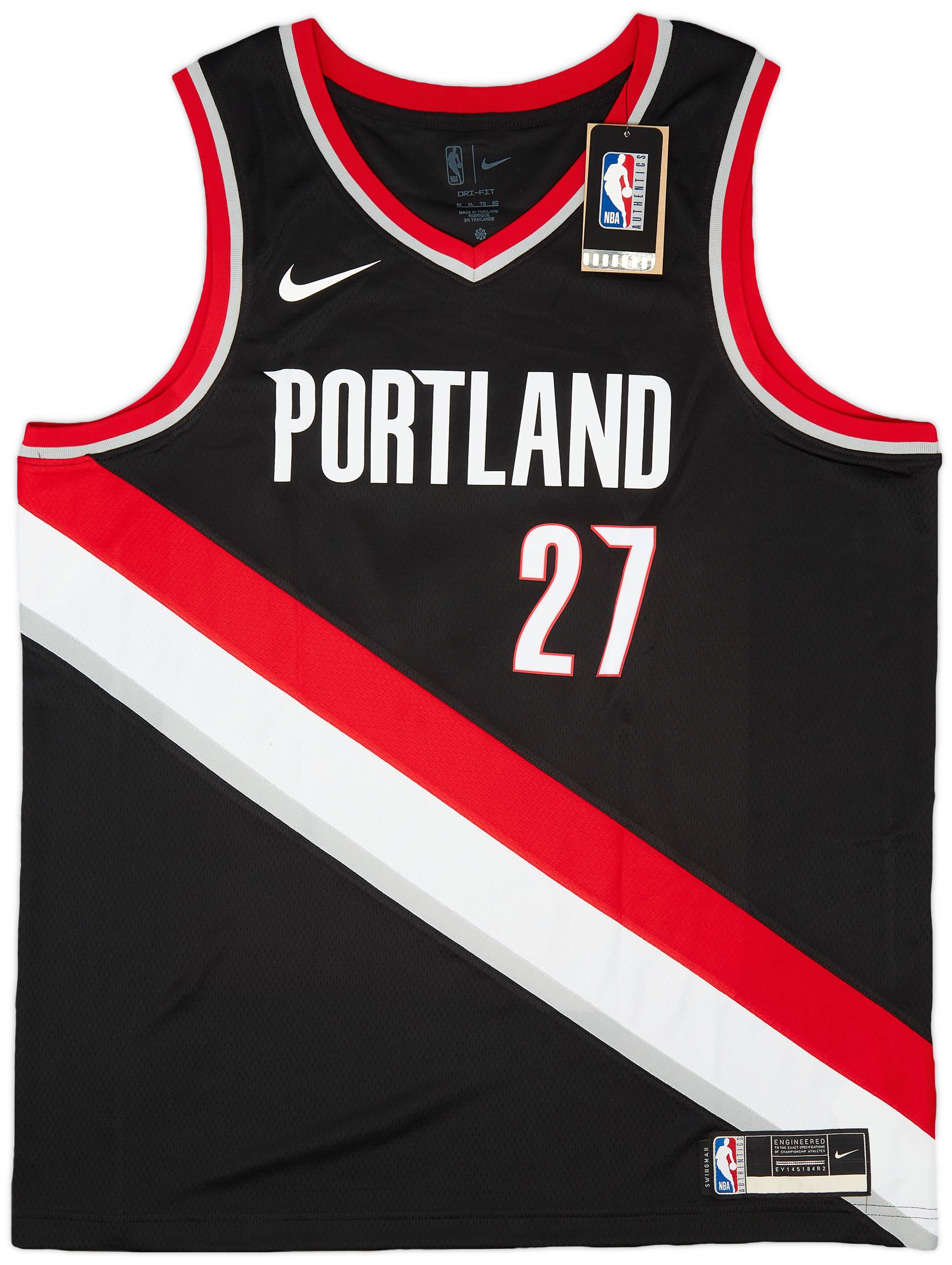 2017 23 Portland Trail Blazers Nurkic 27 Nike Swingman Away Jersey XL