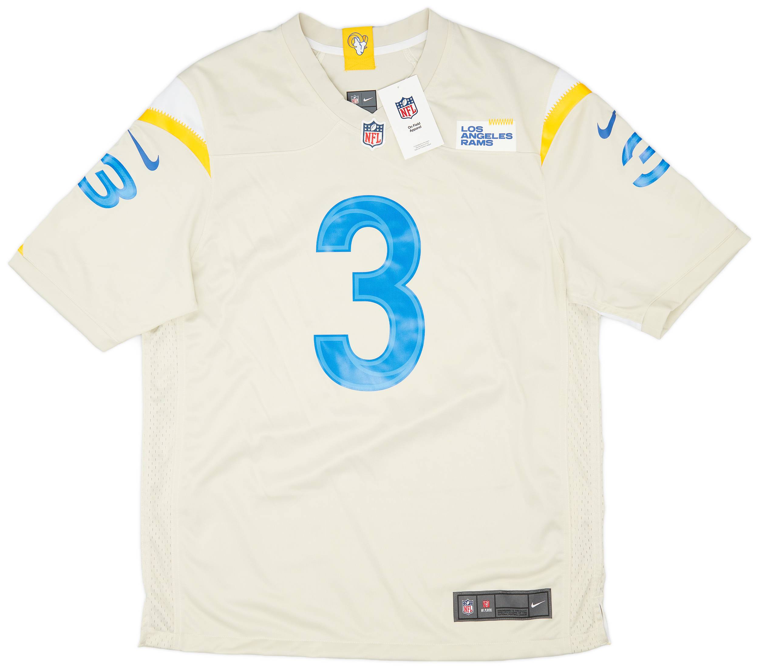2021 LA Rams Beckham Jr #3 Nike Game Alternate Jersey (L)