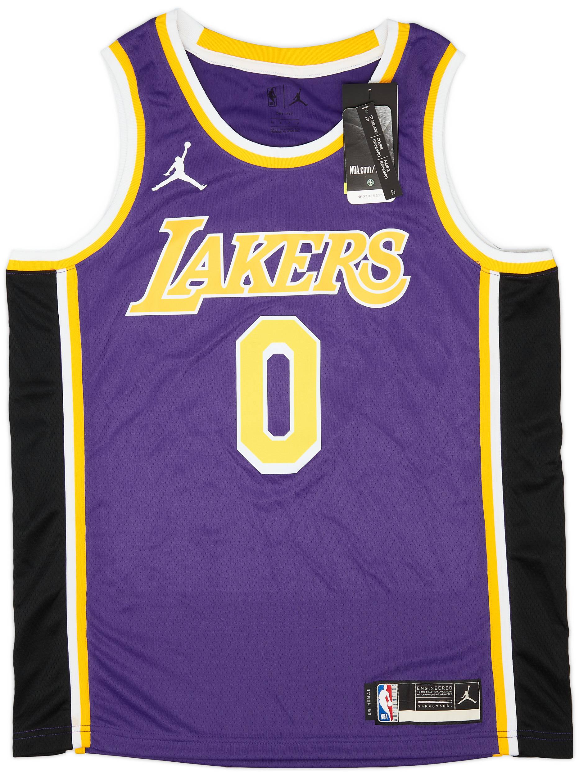 Purple Camiseta Lakers Champions 2021 Angeles Lakers Jersey