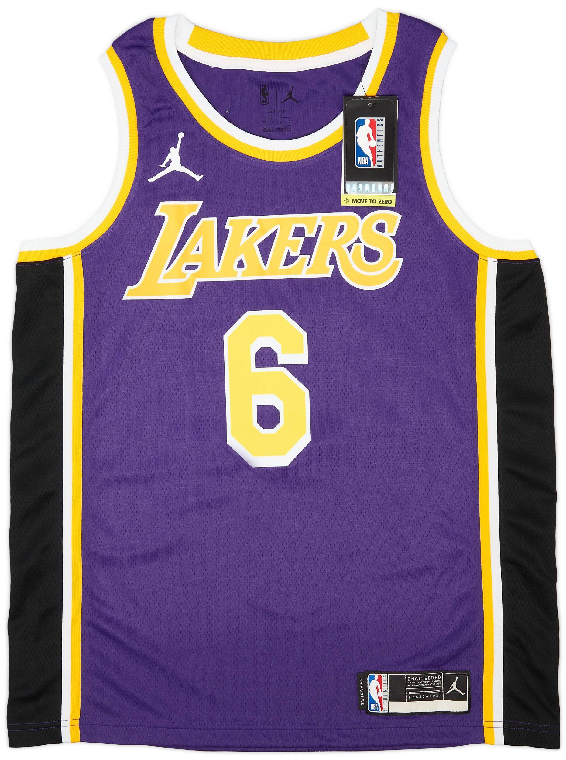 2021-22 LA Lakers James #6 Jordan Swingman Alternate Jersey (L)