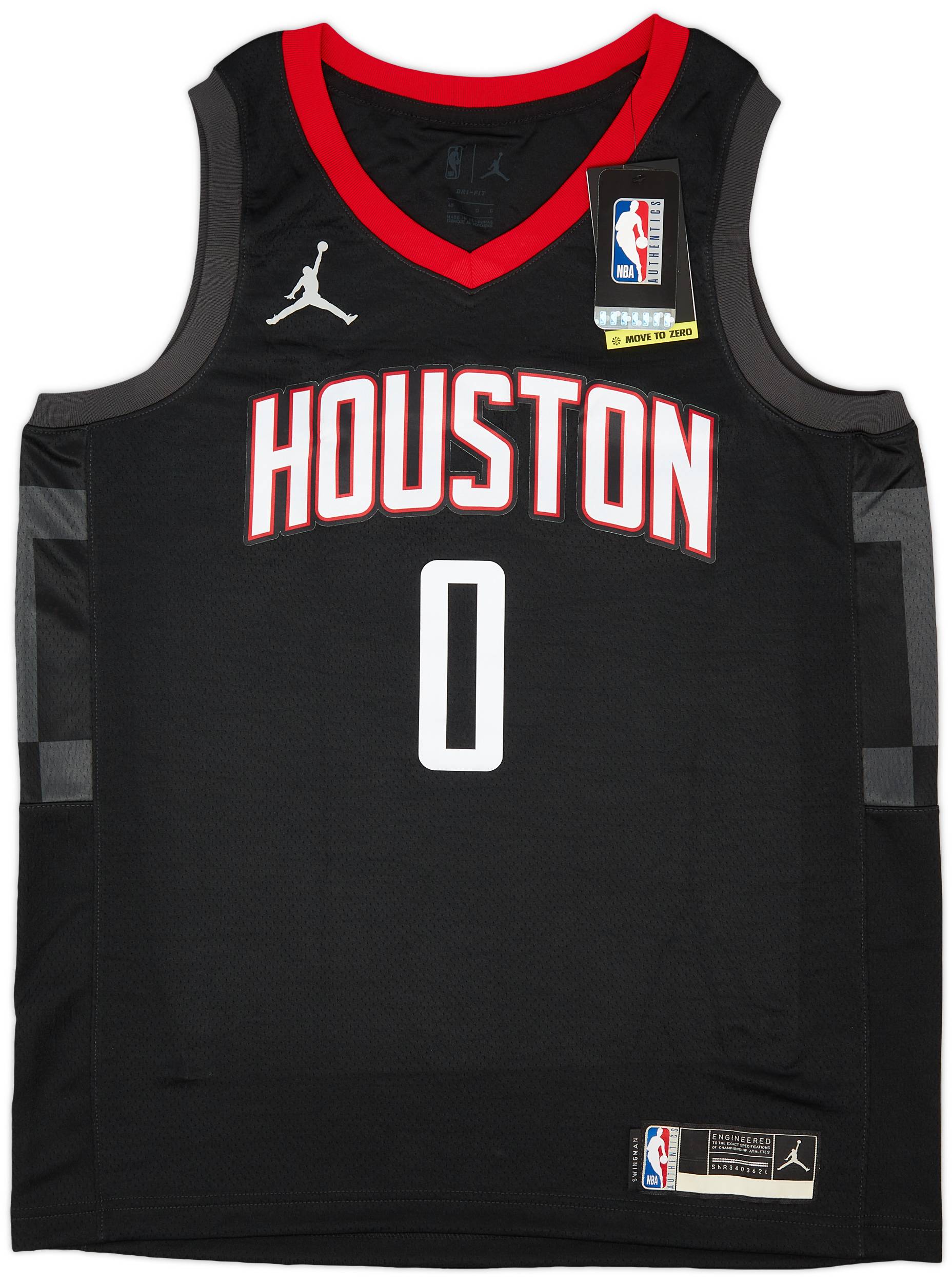 2021 22 Houston Rockets Green 0 Jordan Swingman Alternate Jersey L