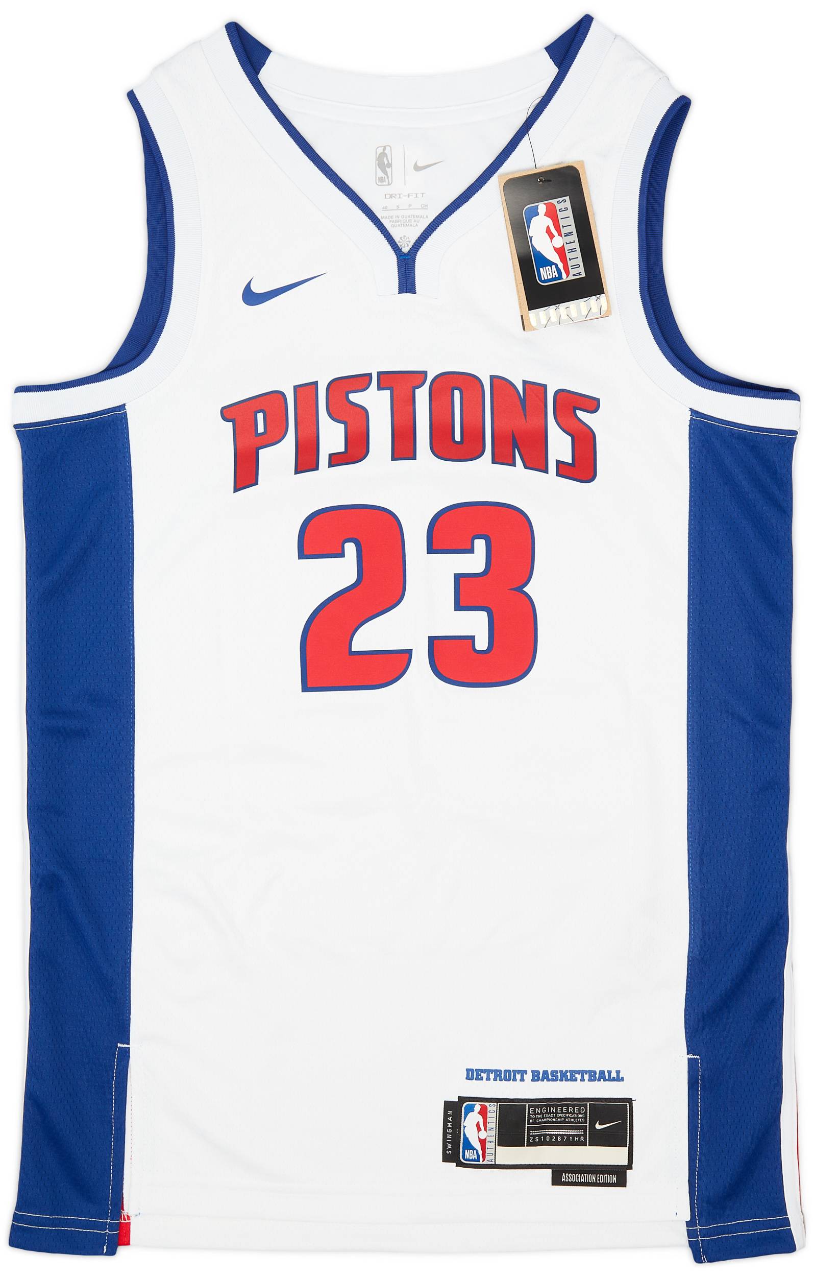 2022 24 Detroit Pistons Ivey 23 Nike Swingman Home Jersey S