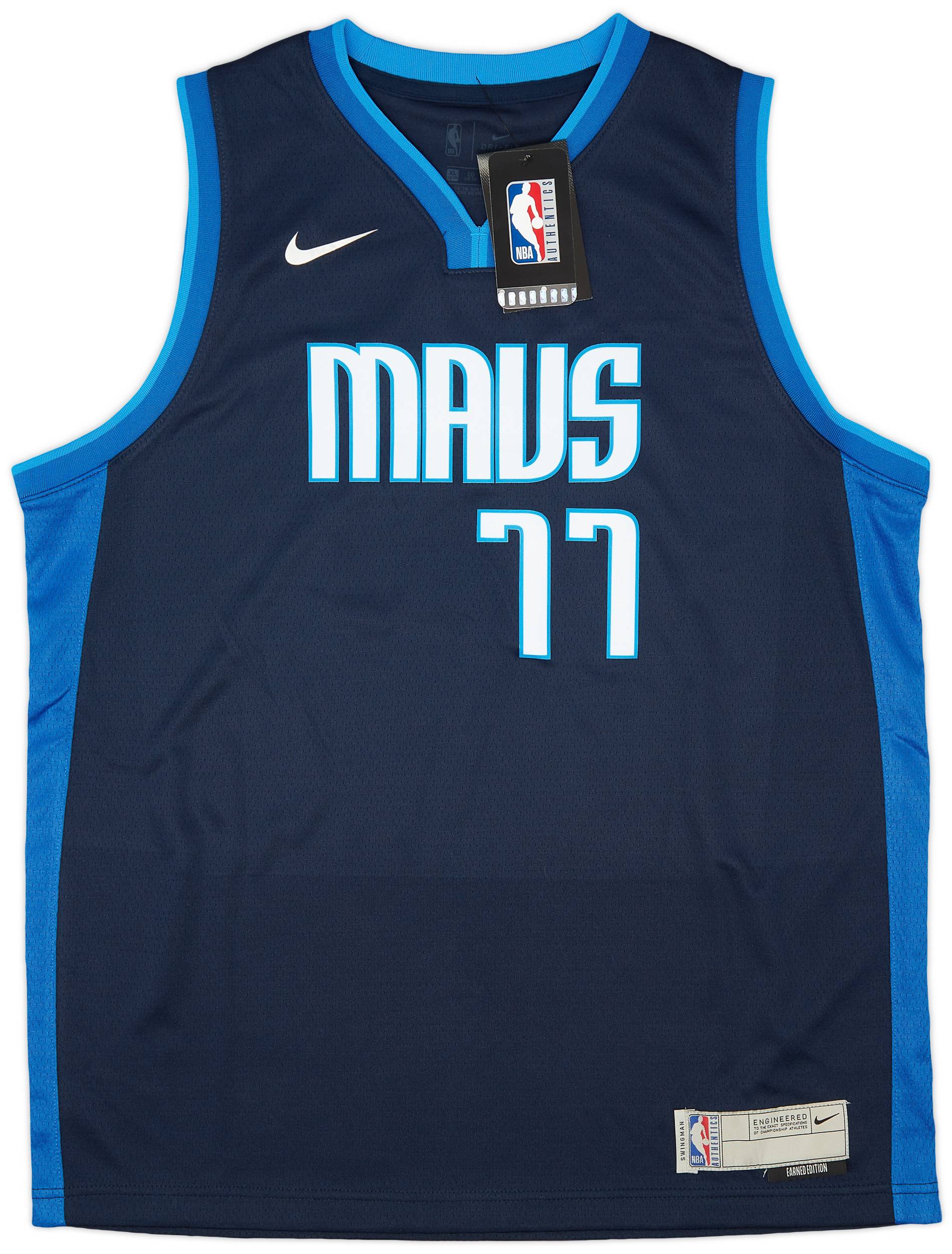 2020-21 Dallas Mavericks Doncic #77 Nike Swingman Alternate Jersey (XL.Kids)
