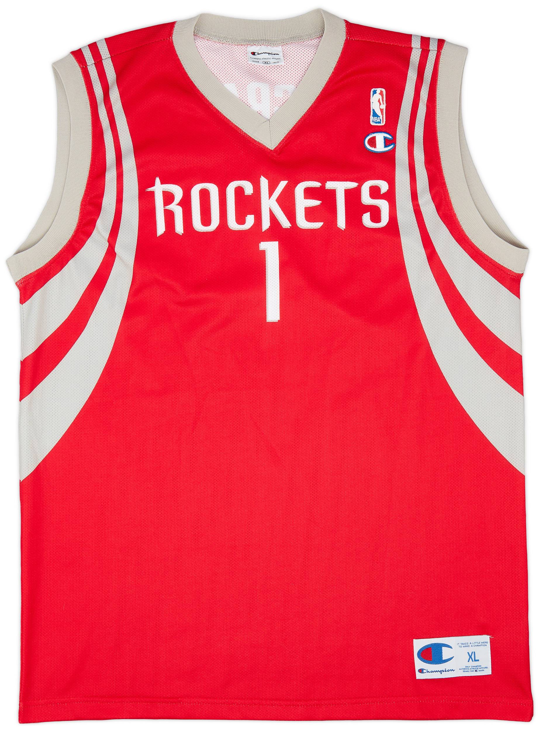 2004-10 Houston Rockets McGrady #1 Champion Away Jersey (Excellent) XL