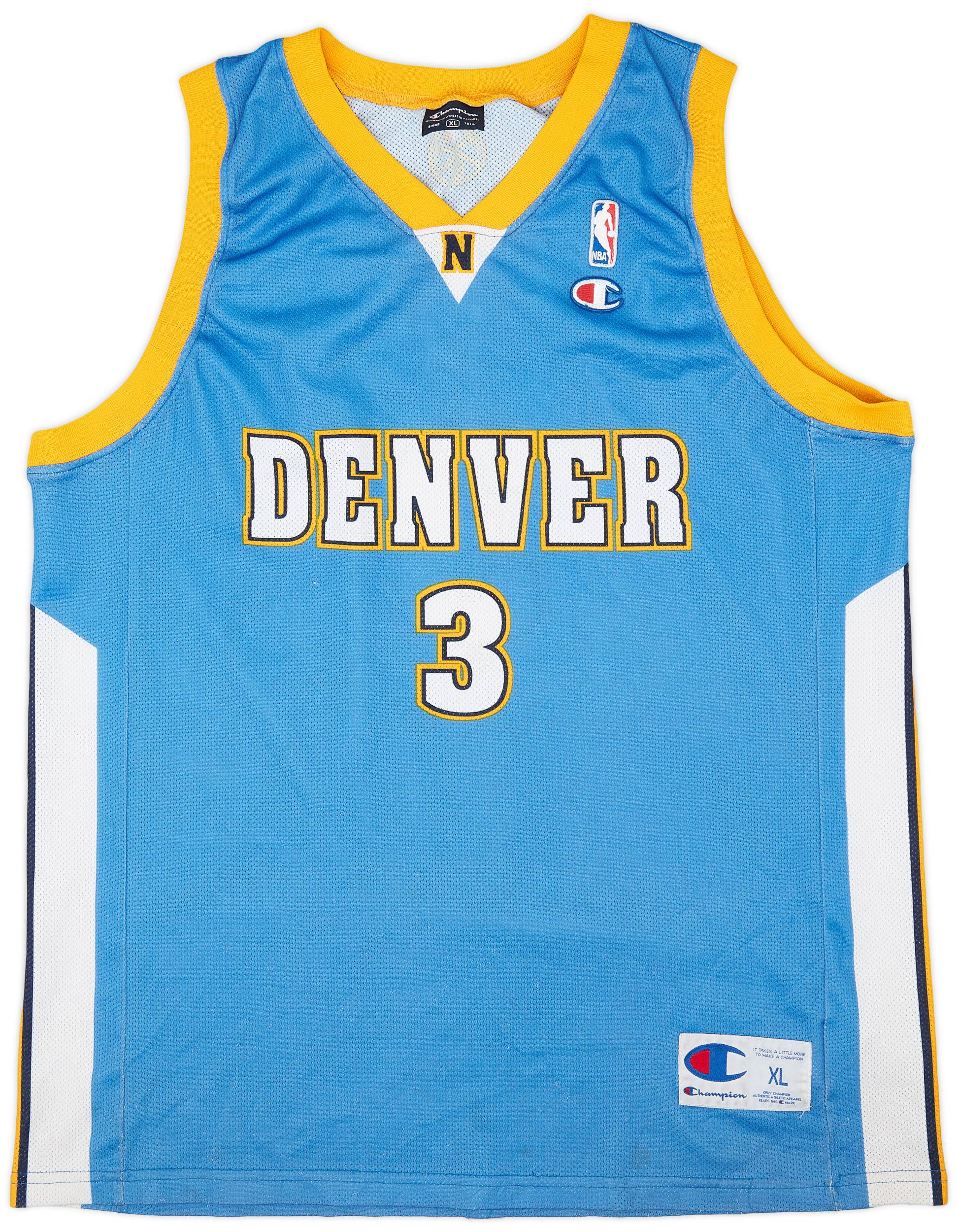 2006-08 Denver Nuggets Iverson #3 Champion Away Jersey (Very