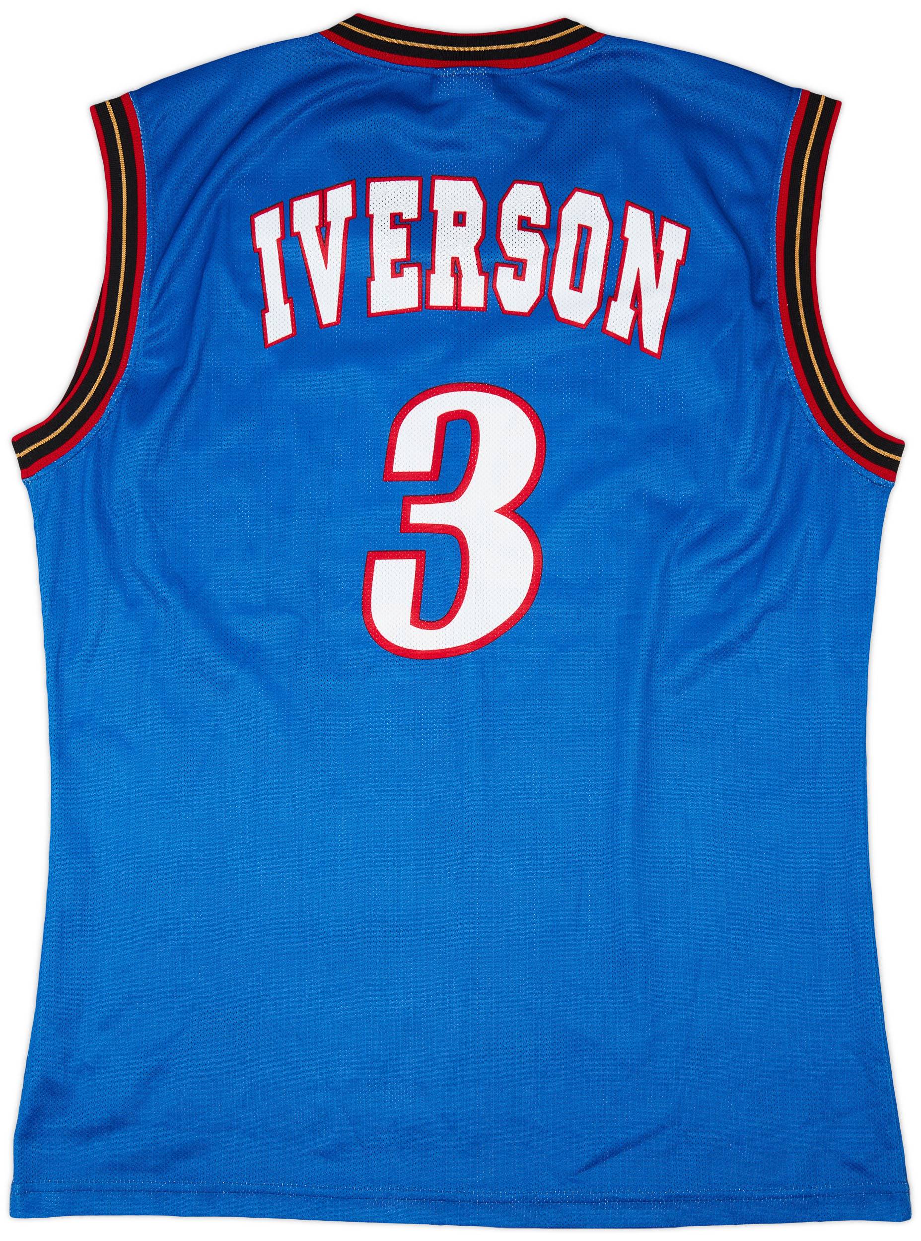 Iverson 3 Sixers タンクトップジャージ 1999-00 1999-00 Philadelphia 76ers Iverson #3 Champion Alternate