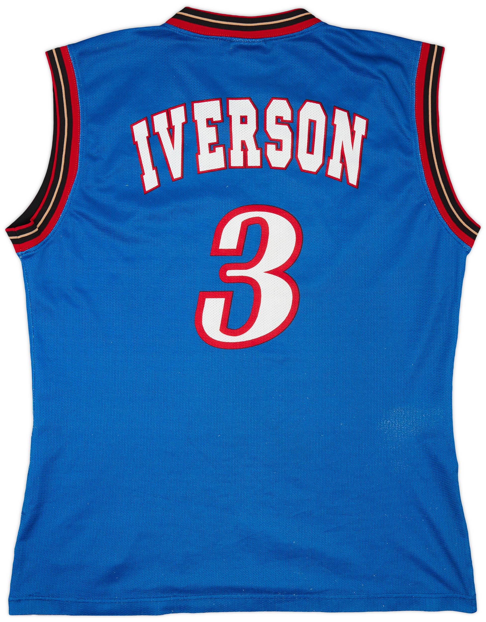 1999-00 Philadelphia 76ers Iverson #3 Champion Alternate