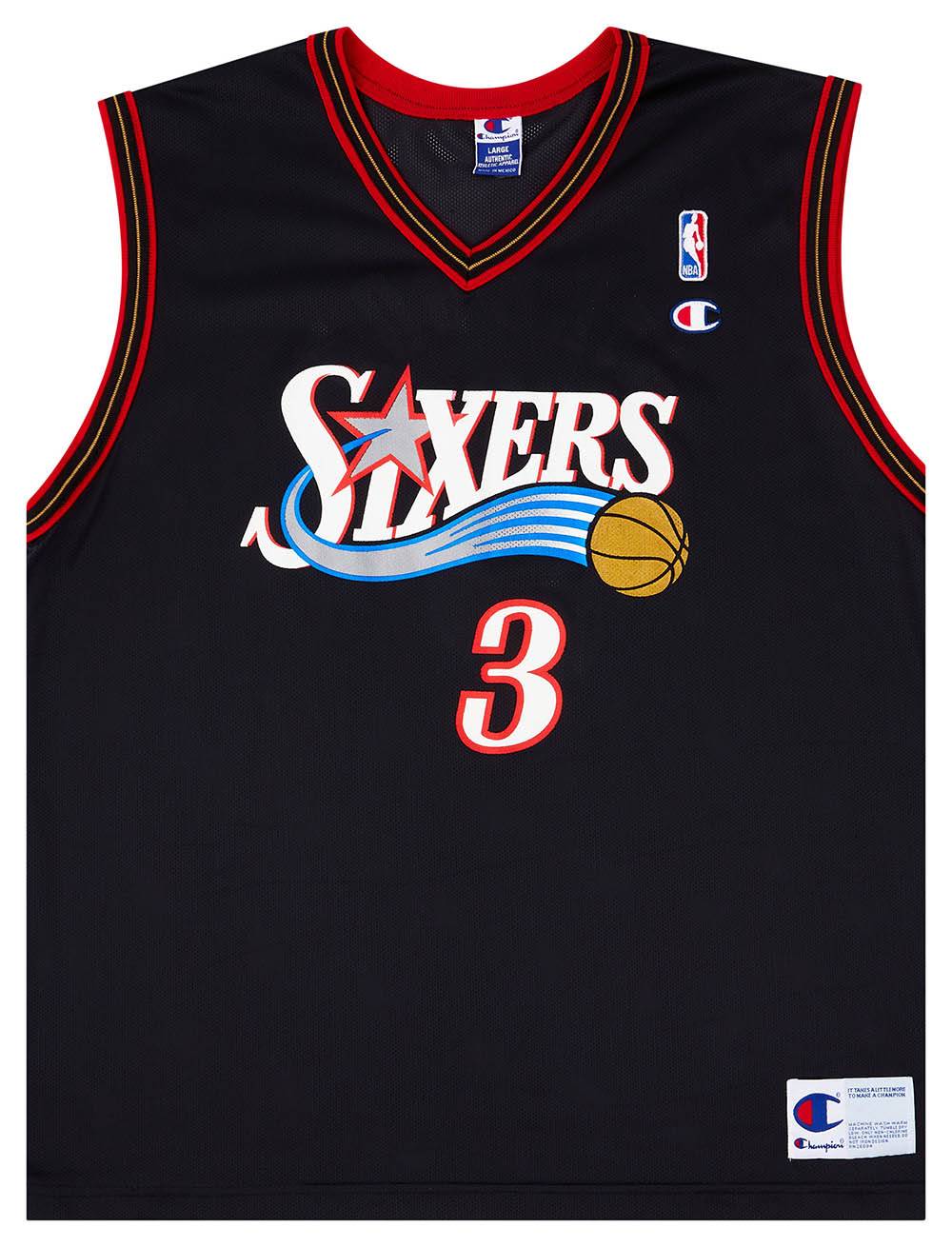 Black iverson jersey cheap