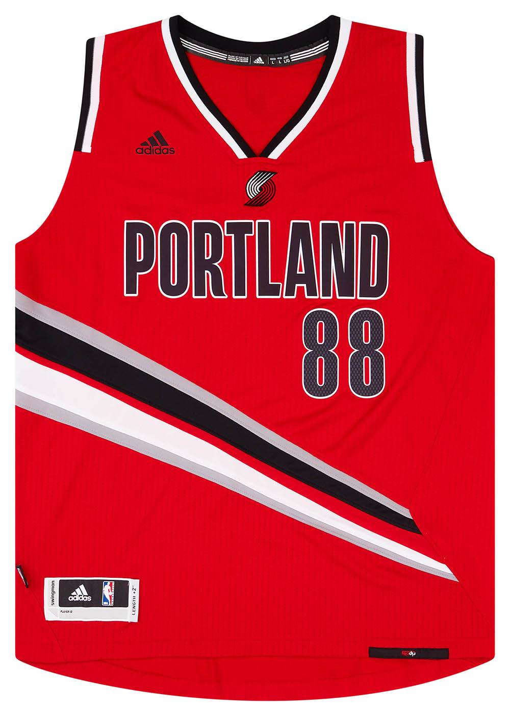 2014 15 Portland Trail Blazers Batum 88 adidas Swingman Alternate Jersey Excellent L