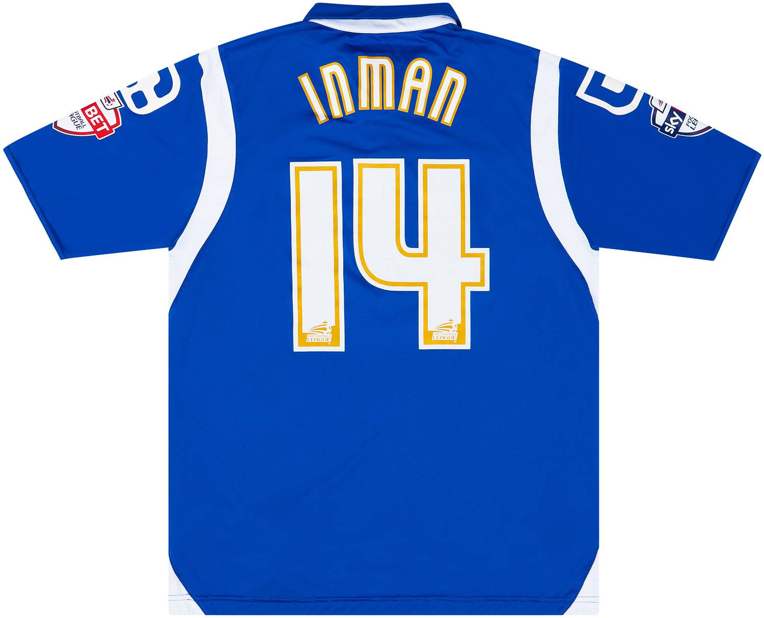 2013-14 Crewe Alexandra Match Issue Away Shirt Inman #14