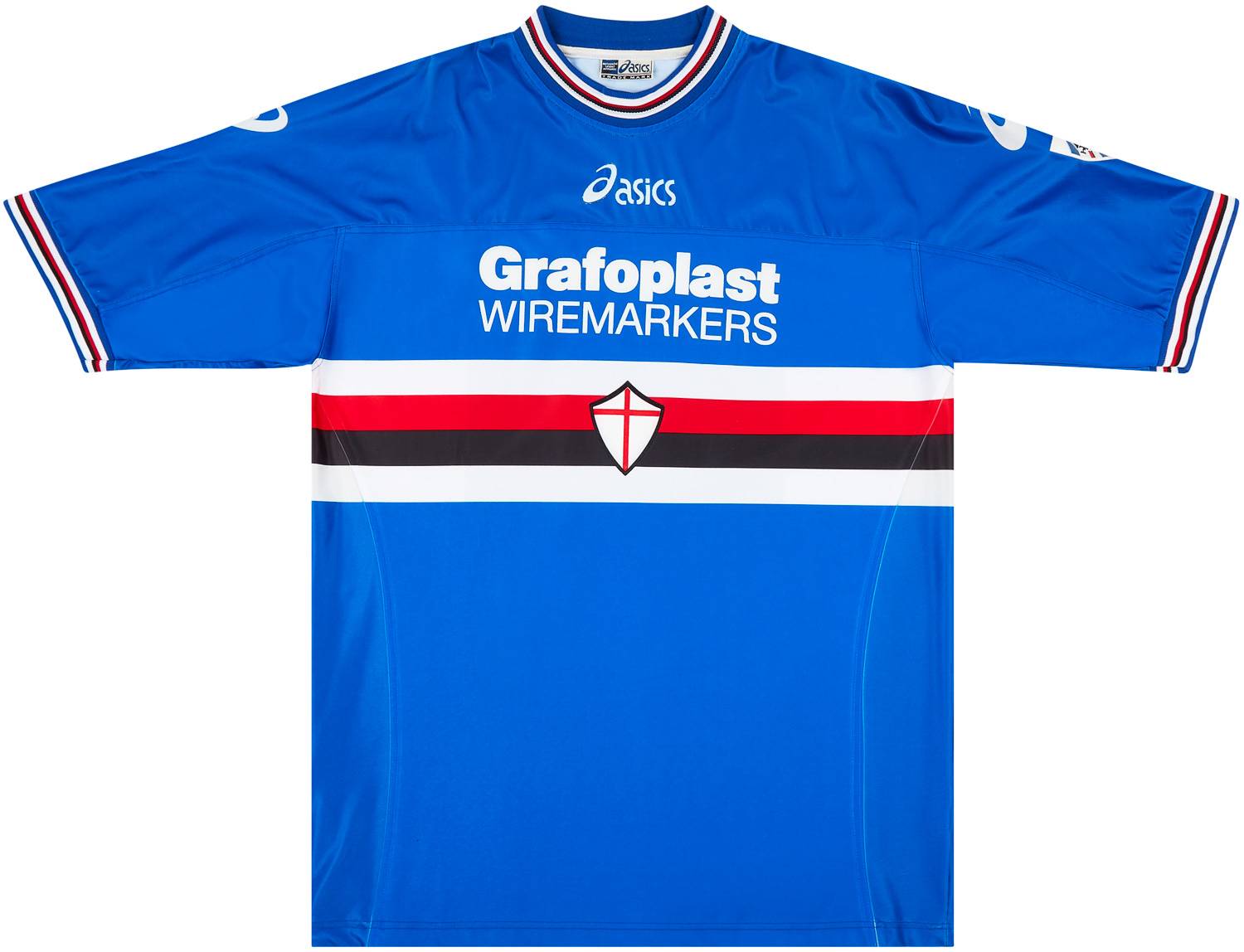 2001-02 Sampdoria Match Issue Home Shirt Grandoni #5