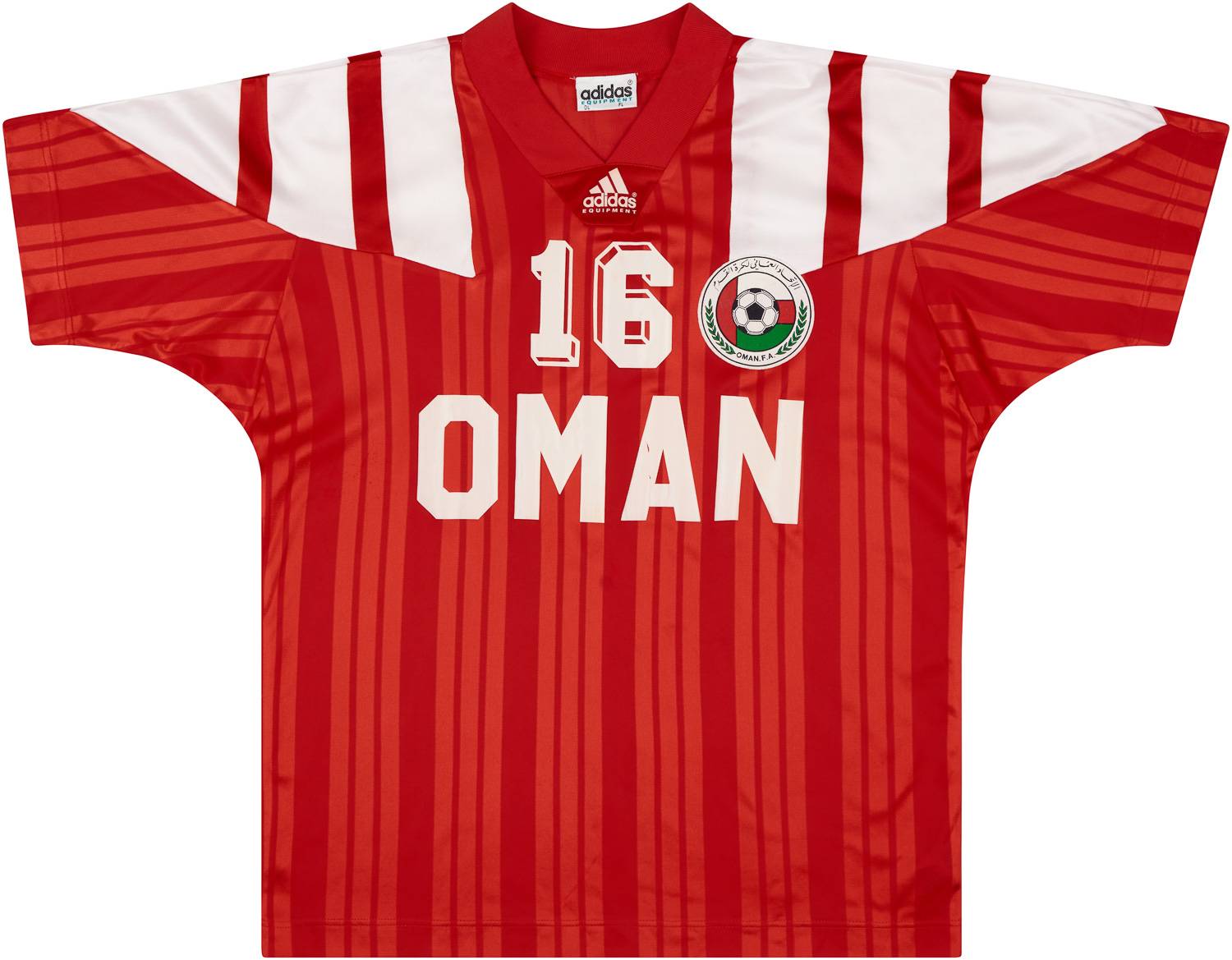 1995 Oman Match Worn Home Shirt #16 (v England U-16)