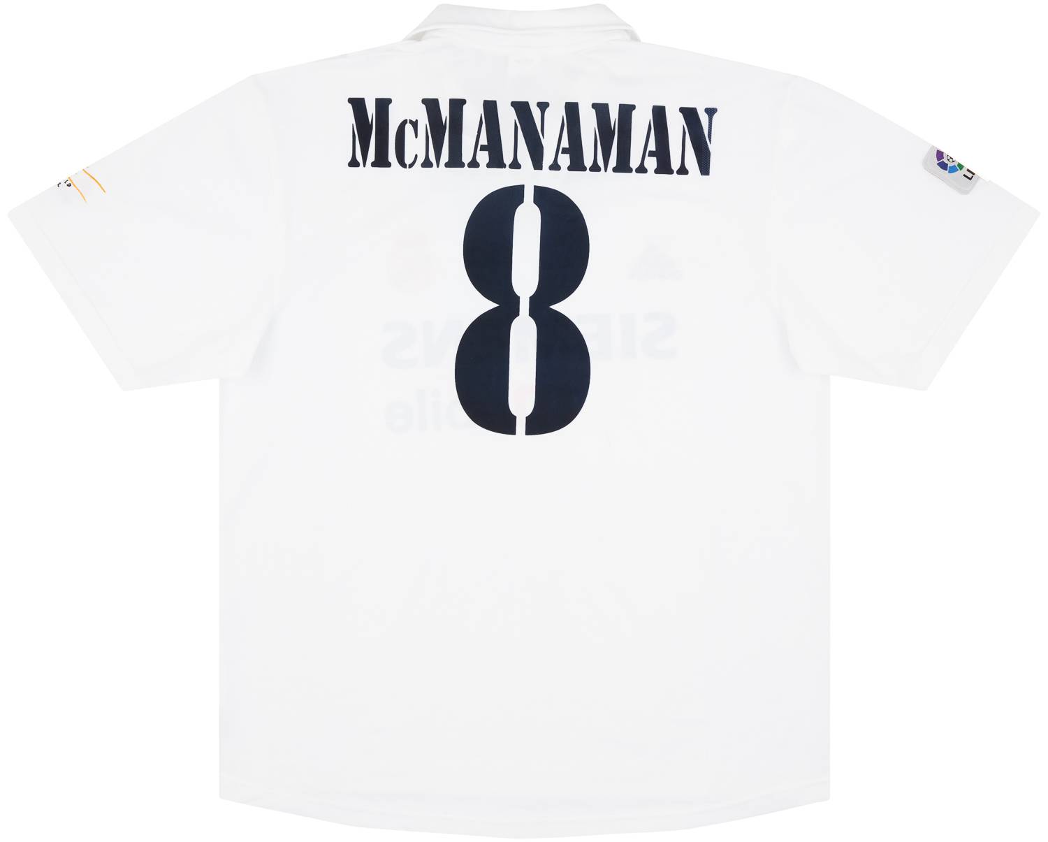 2002-03 Real Madrid Match Issue Centenary Home Shirt McManaman #8