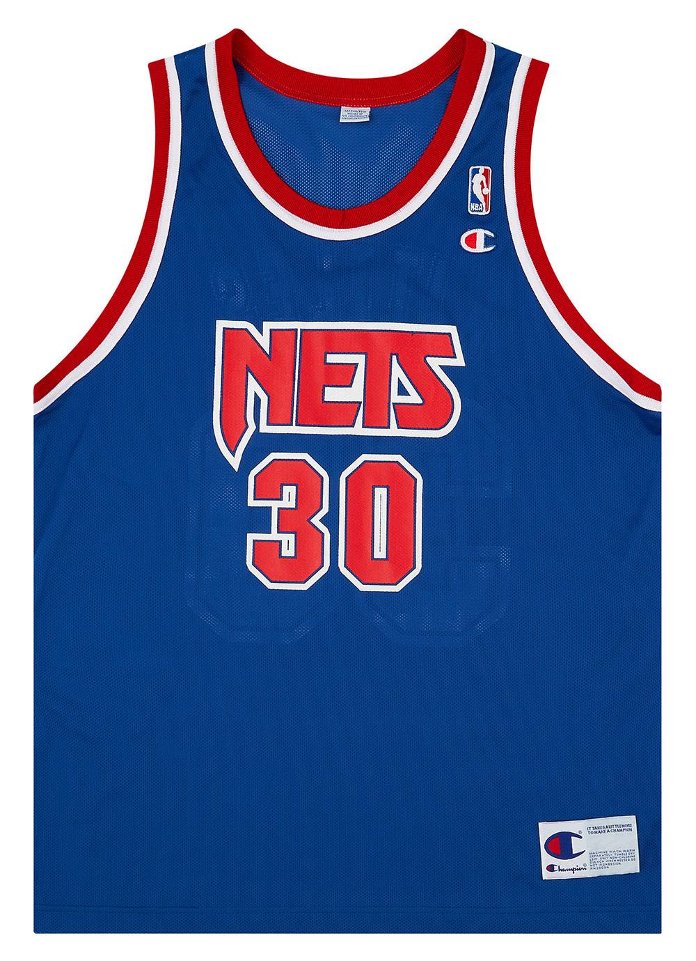 1996 97 New Jersey Nets Kittles 30 Champion Away Jersey Excellent L