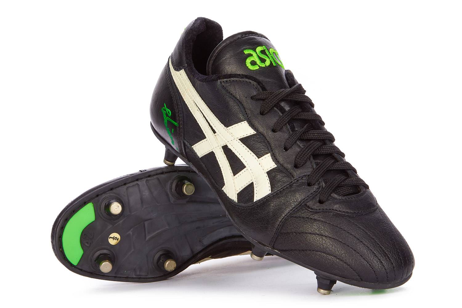 1993 Asics Silver Football Boots In Box SG 8