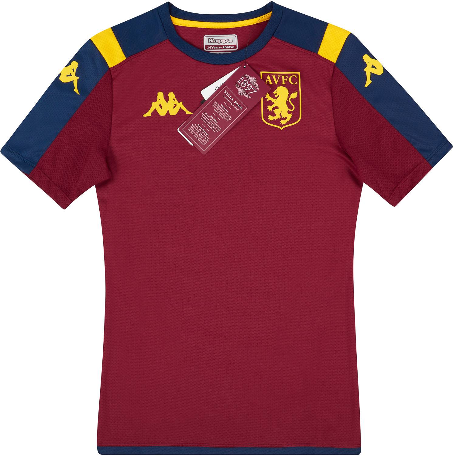 2019-20 Aston Villa Kappa Training Shirt - NEW - (KIDS)