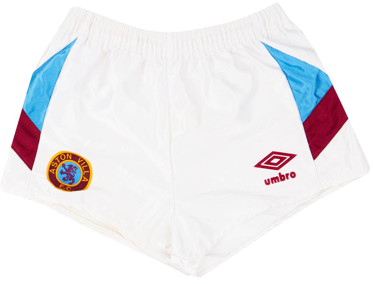 1990-92 Aston Villa Home Shorts - 8/10 - (XS)