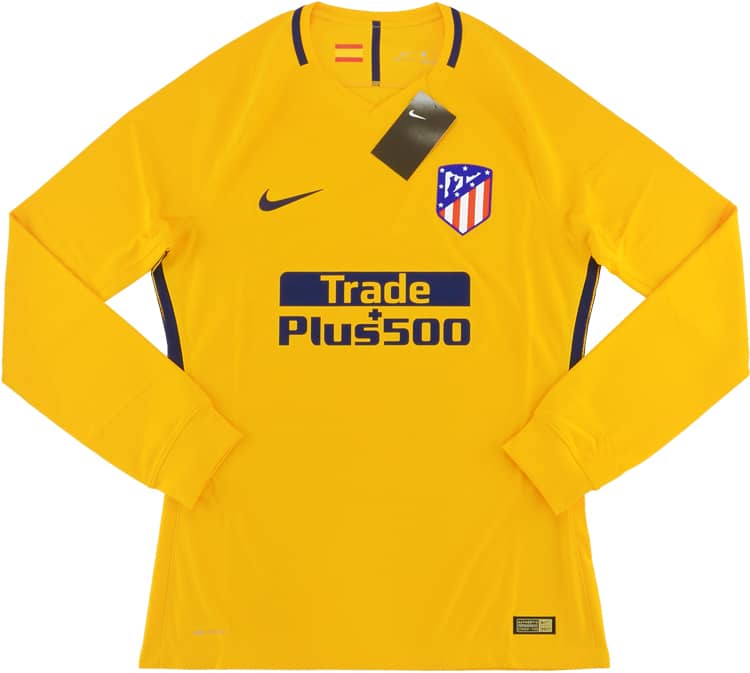 2017 18 Atletico Madrid Player Issue Away L S Shirt