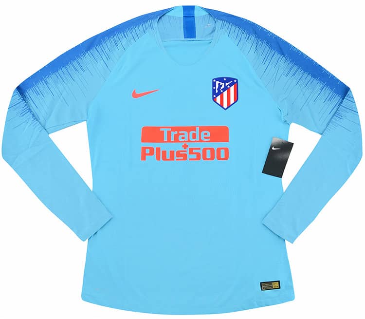 2018-19 Atletico Madrid Player Issue Away L/S Shirt