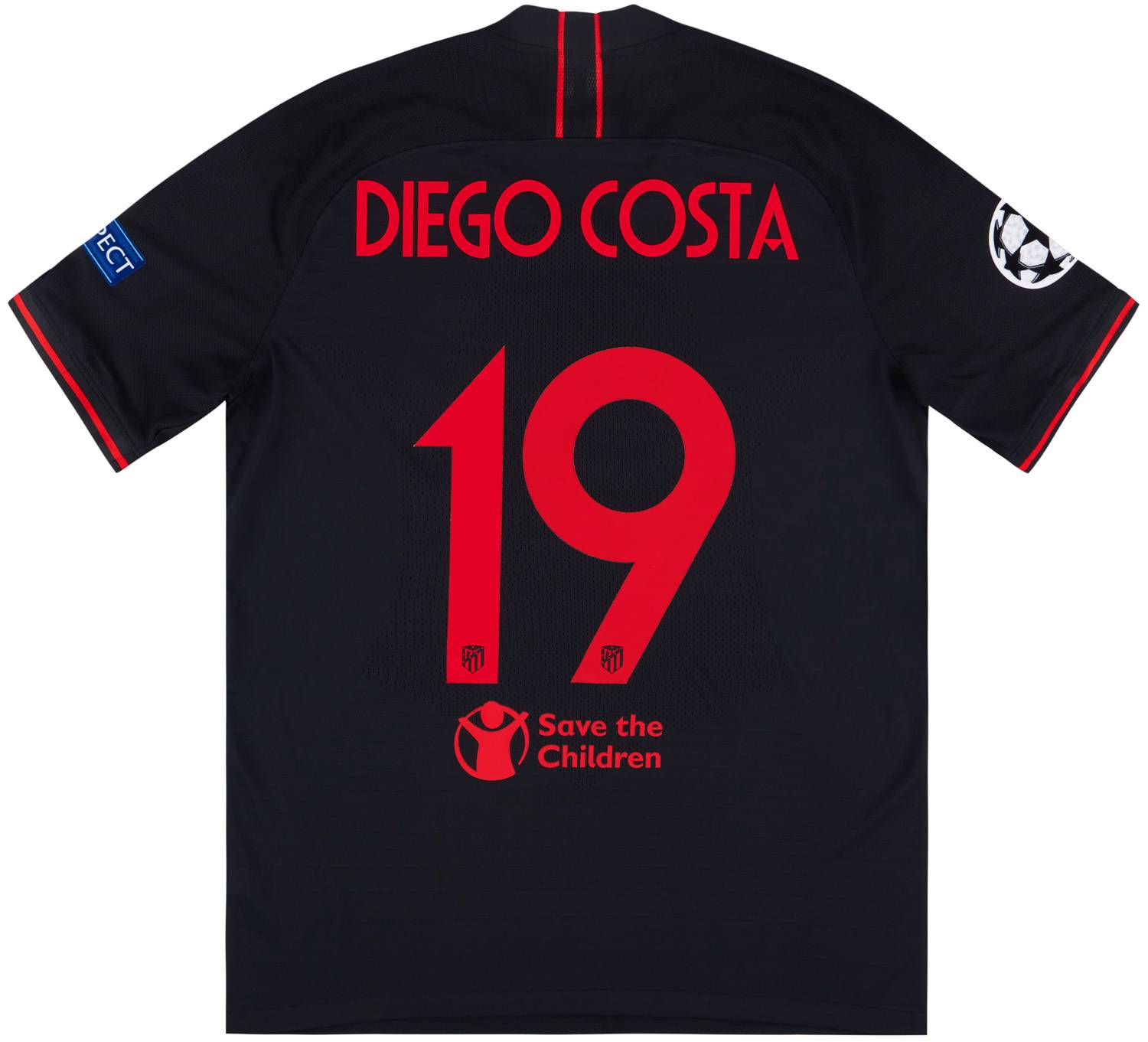 2019-20 Atletico Madrid Player Issue Vaporknit European Away Shirt Diego Costa #19