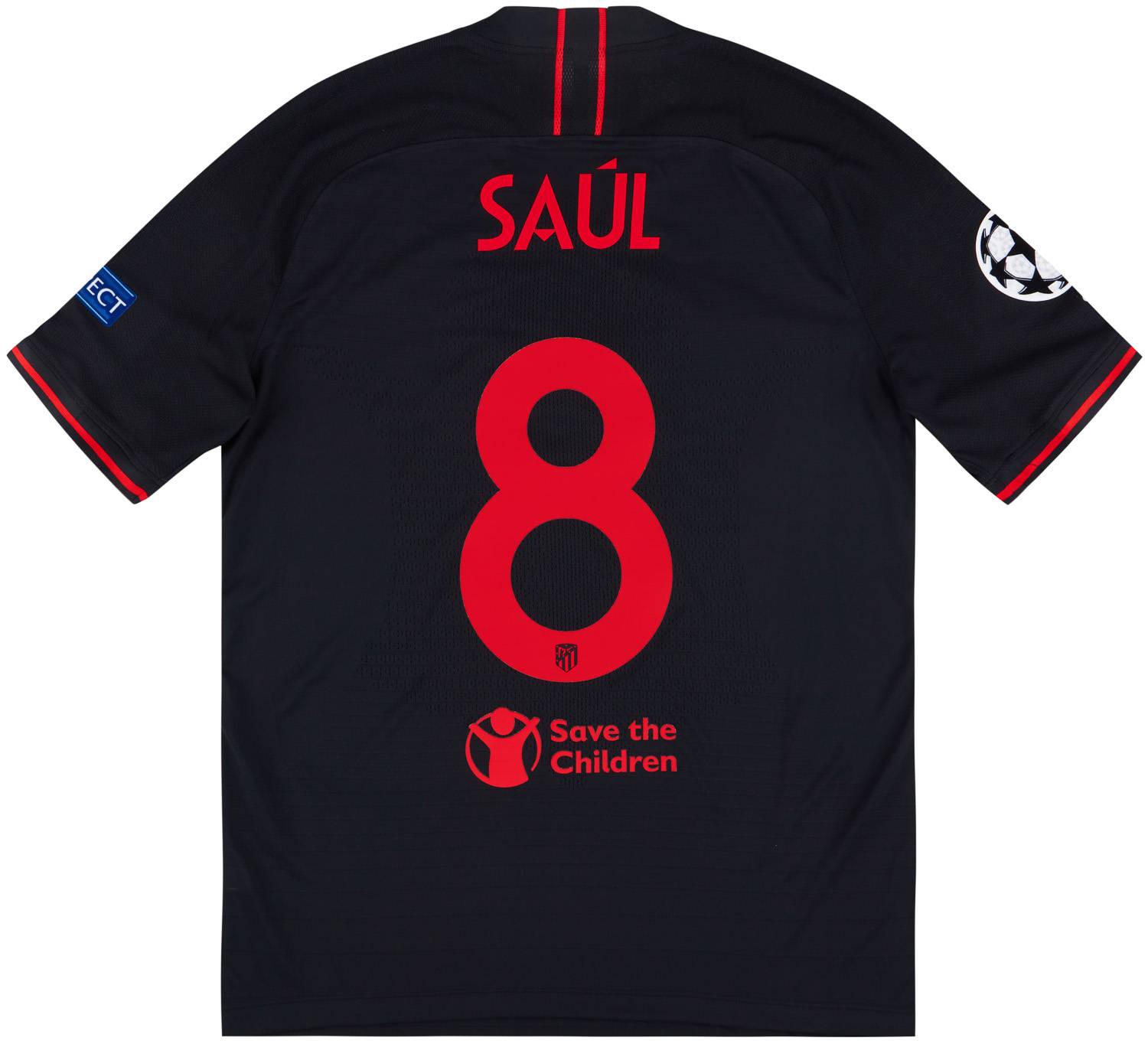 2019-20 Atletico Madrid Player Issue Vaporknit European Away Shirt Saúl #8