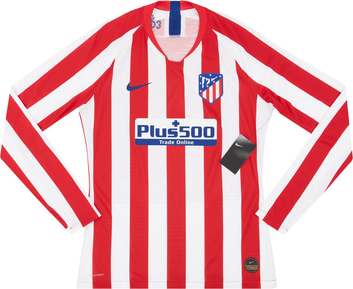 2019 20 Atletico Madrid Player Issue Vaporknit Home L S Shirt