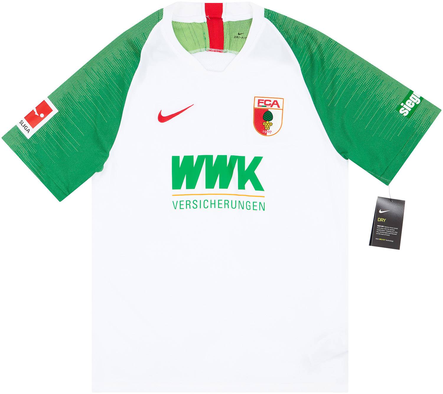 2019-20 FC Augsburg Home Shirt - NEW