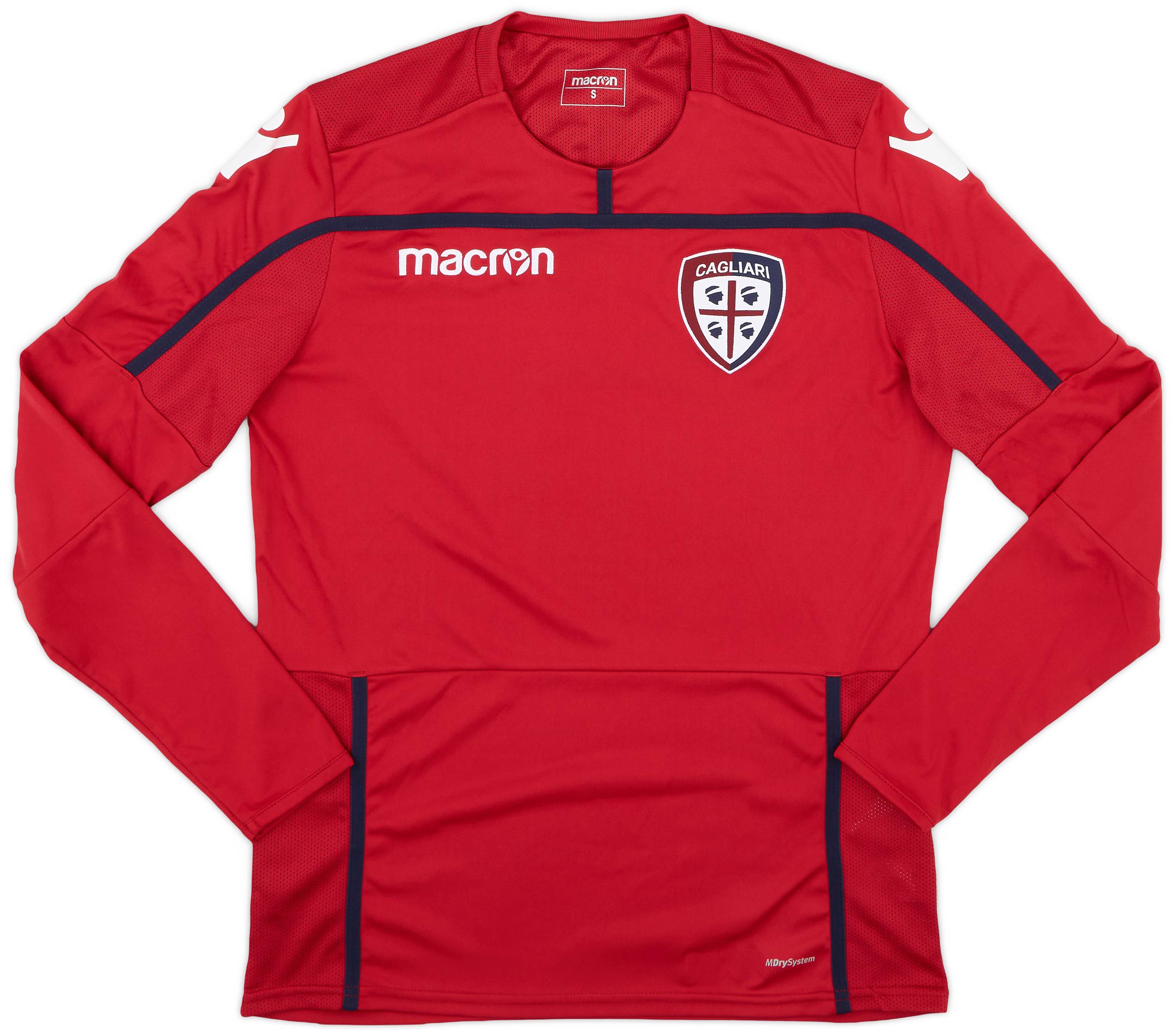 2016-17 Cagliari Macron Training L/S Shirt - 9/10 - (S)