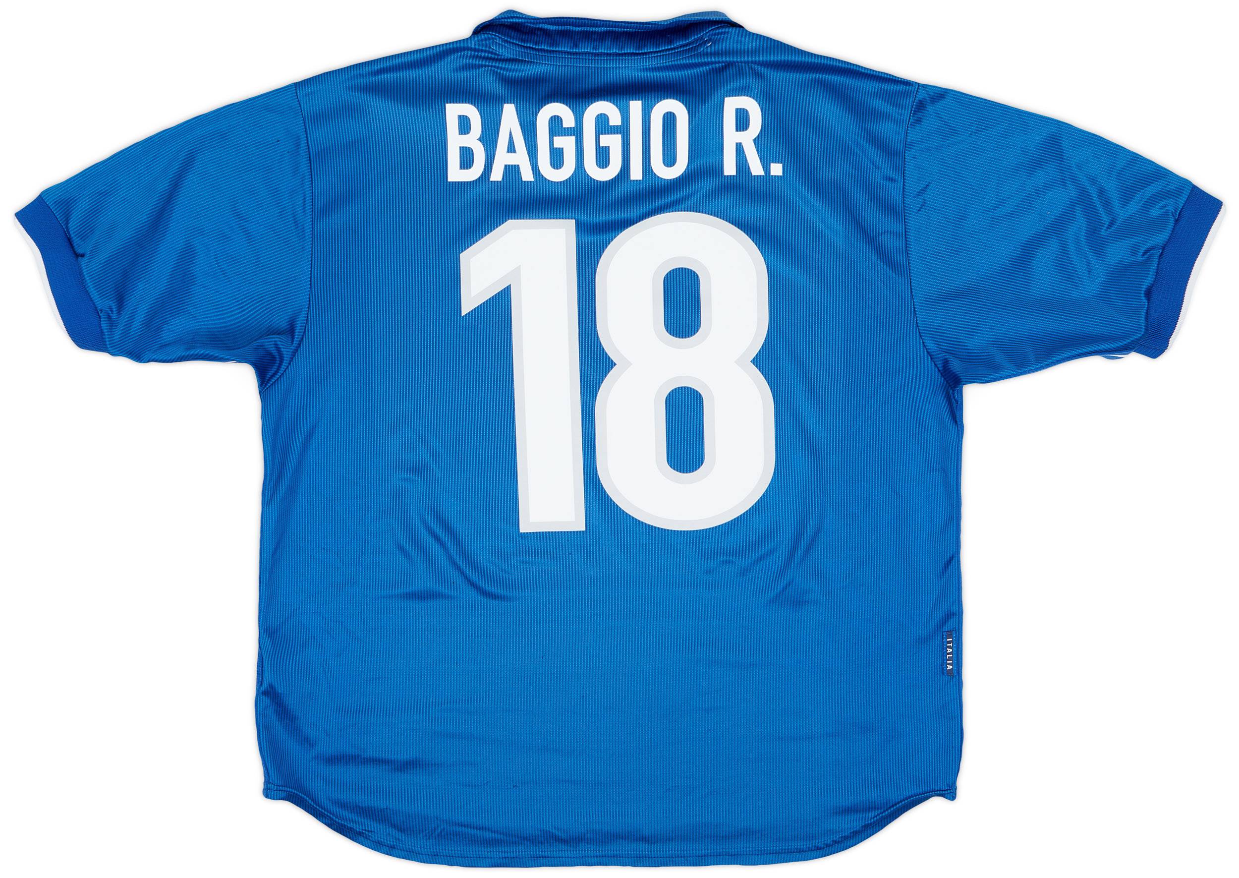 1997-98 Italy Home Shirt Baggio #18 - 7/10 - (XL)