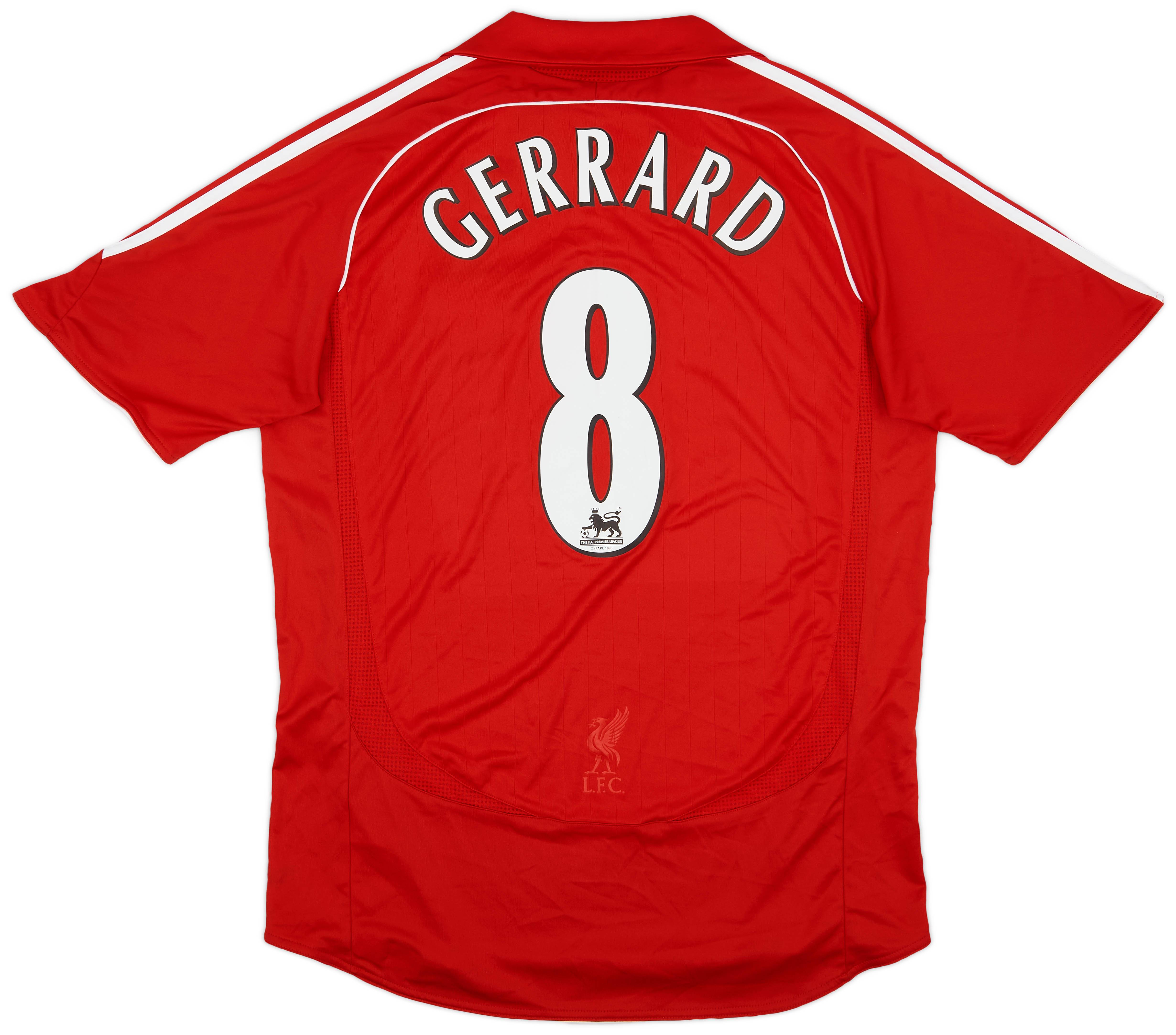2006-08 Liverpool Home Shirt Gerrard #8 - 5/10 - (M)