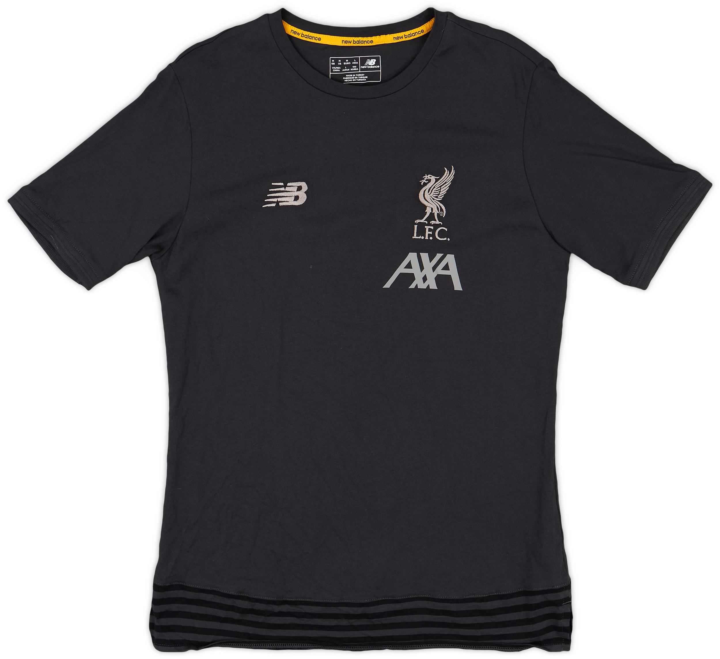 2018-19 Liverpool New Balance Cotton Tee - 8/10 - (M)