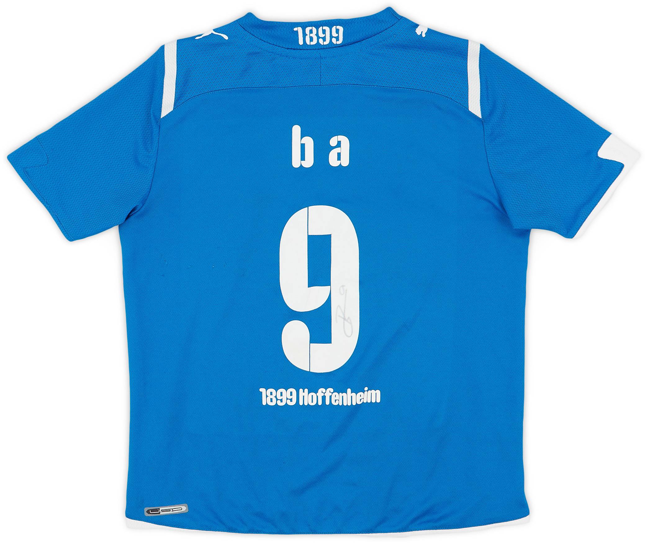 2009-11 TSG Hoffenheim Signed Home Shirt Ba #9 - 8/10 - (M.Boys)