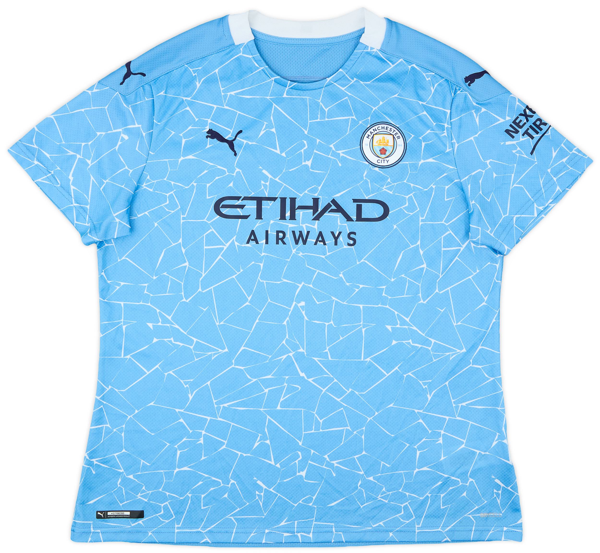 2020-21 Manchester City Home Shirt - 9/10 - (Women's XL)