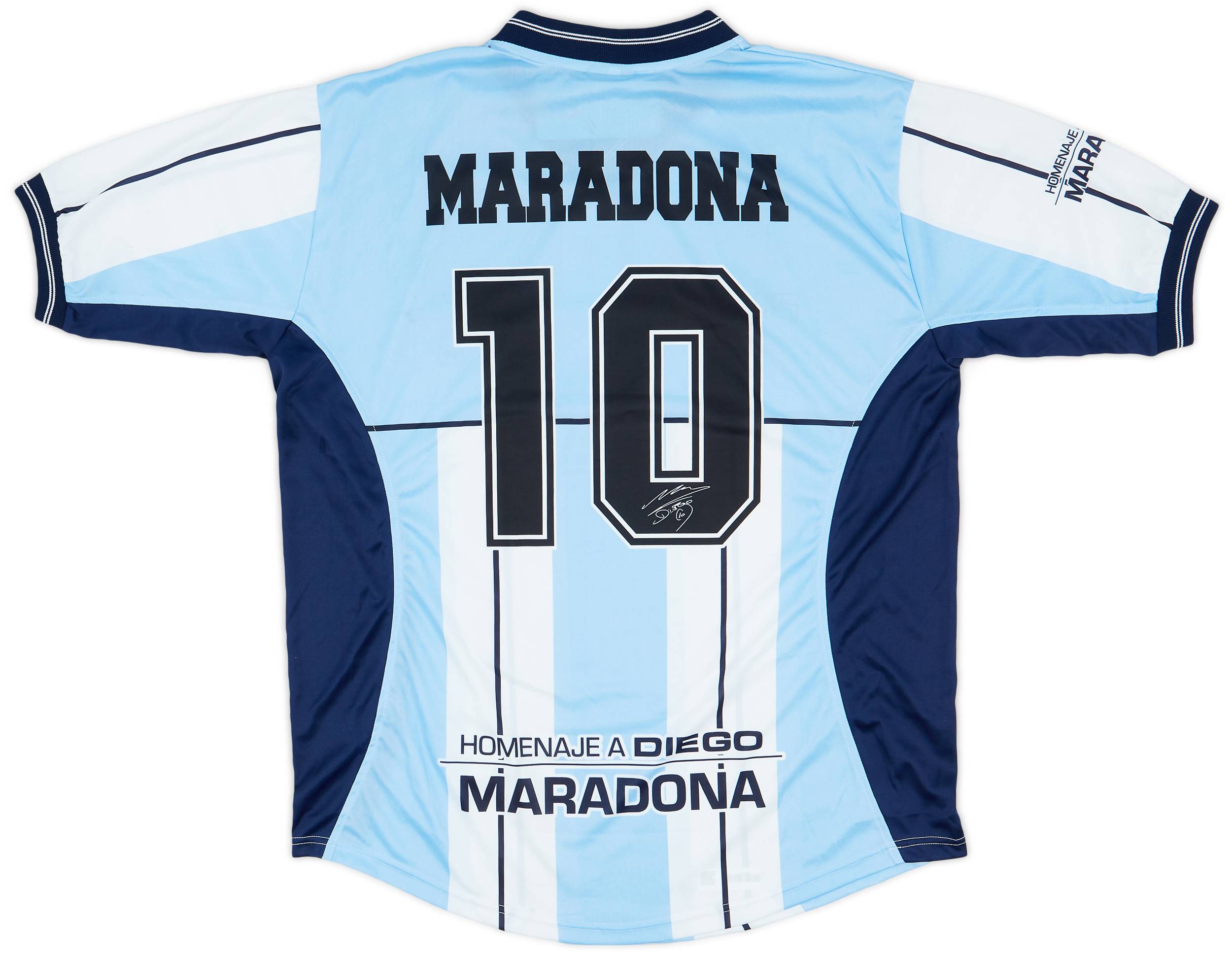2001 Argentina Fila Farewell Diego Testimonial Shirt Maradona #10 (XL)