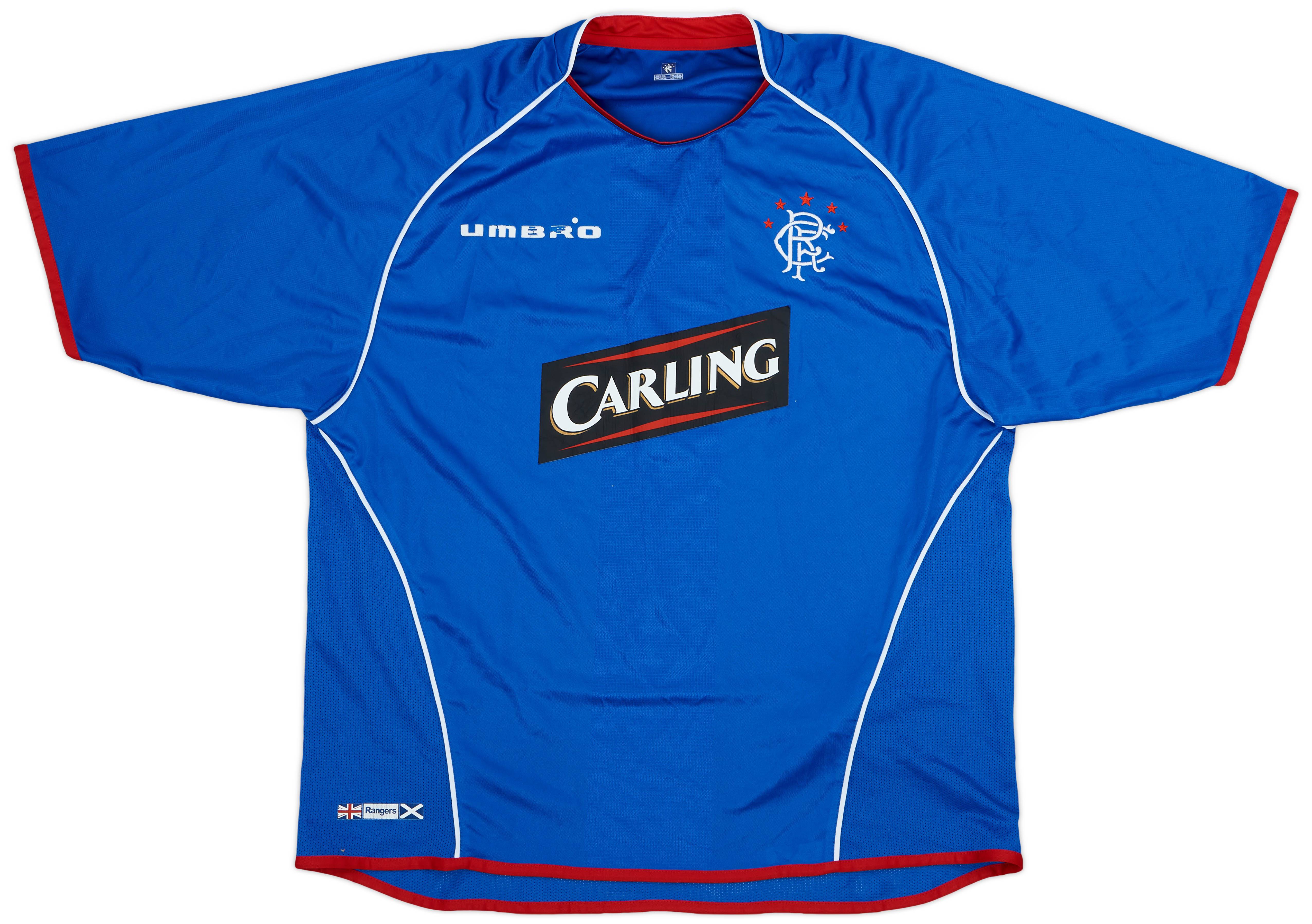 2005-06 Rangers Home Shirt - 5/10 - (XL)