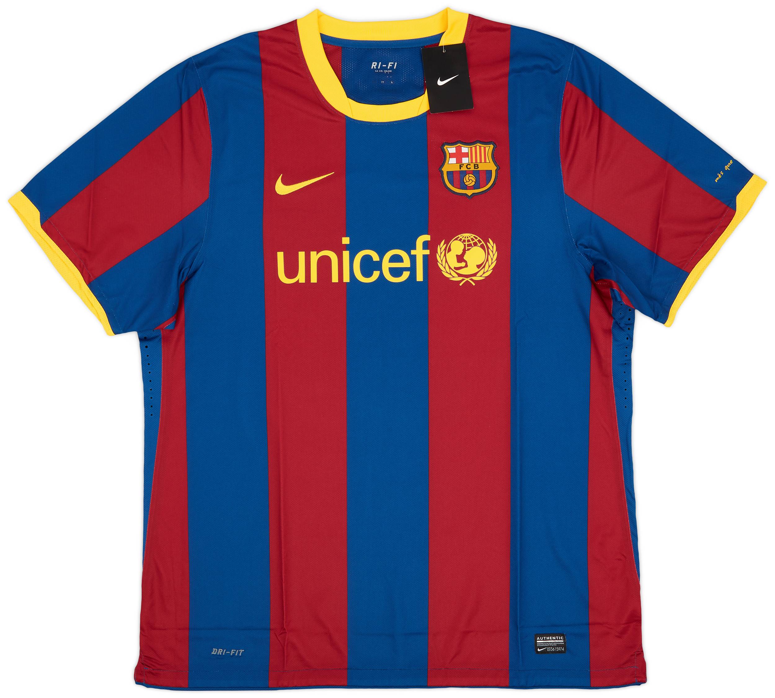 2010-11 Barcelona Player Issue Home Shirt Messi #10 (XXL)