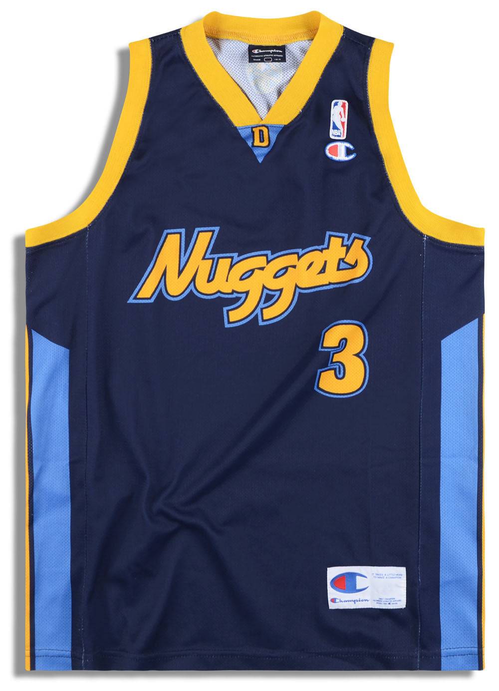 2006 08 Denver Nuggets Iverson 3 Champion Jersey Alternate S