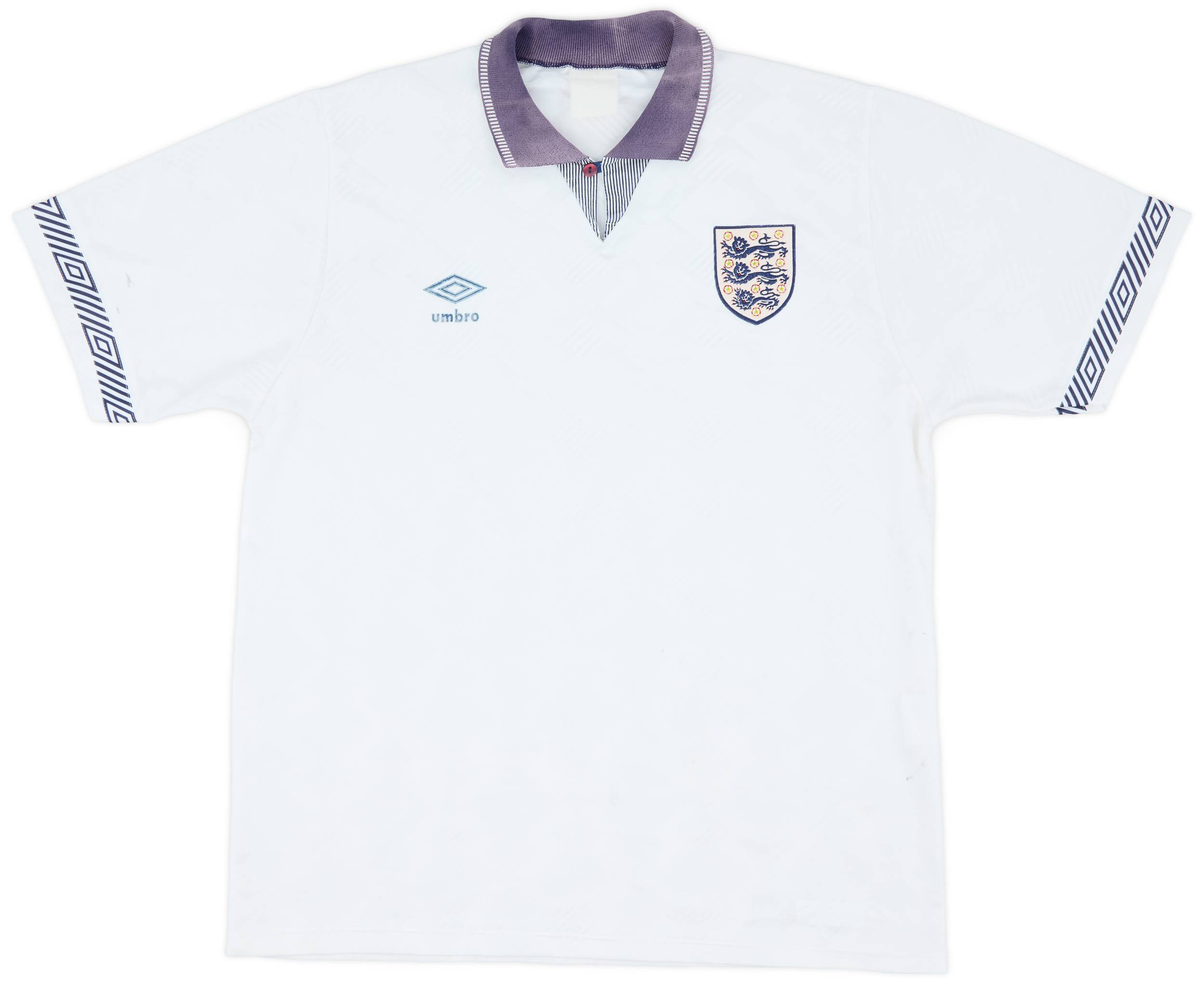 1990-92 England Home Shirt - 5/10 - (L)