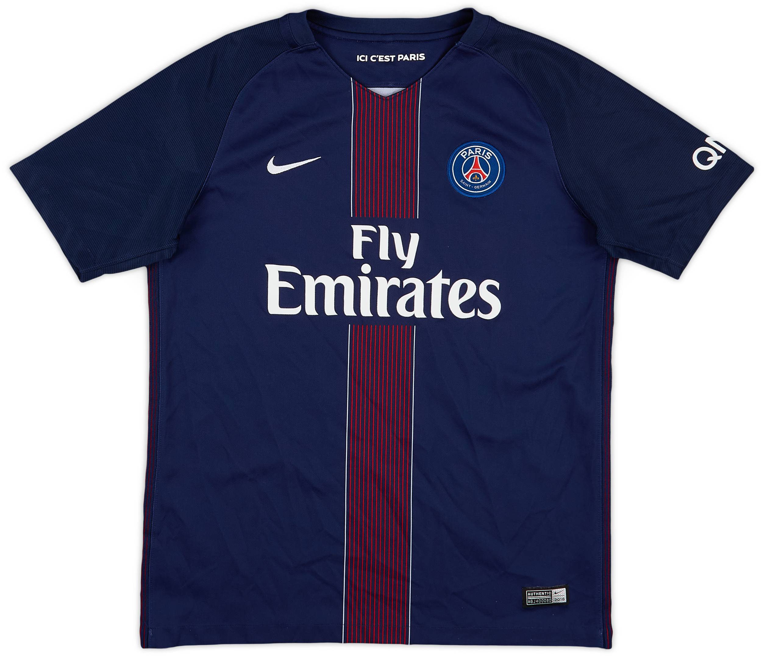 2016-17 Paris Saint-Germain Home Shirt - 9/10 - (XL.Boys)